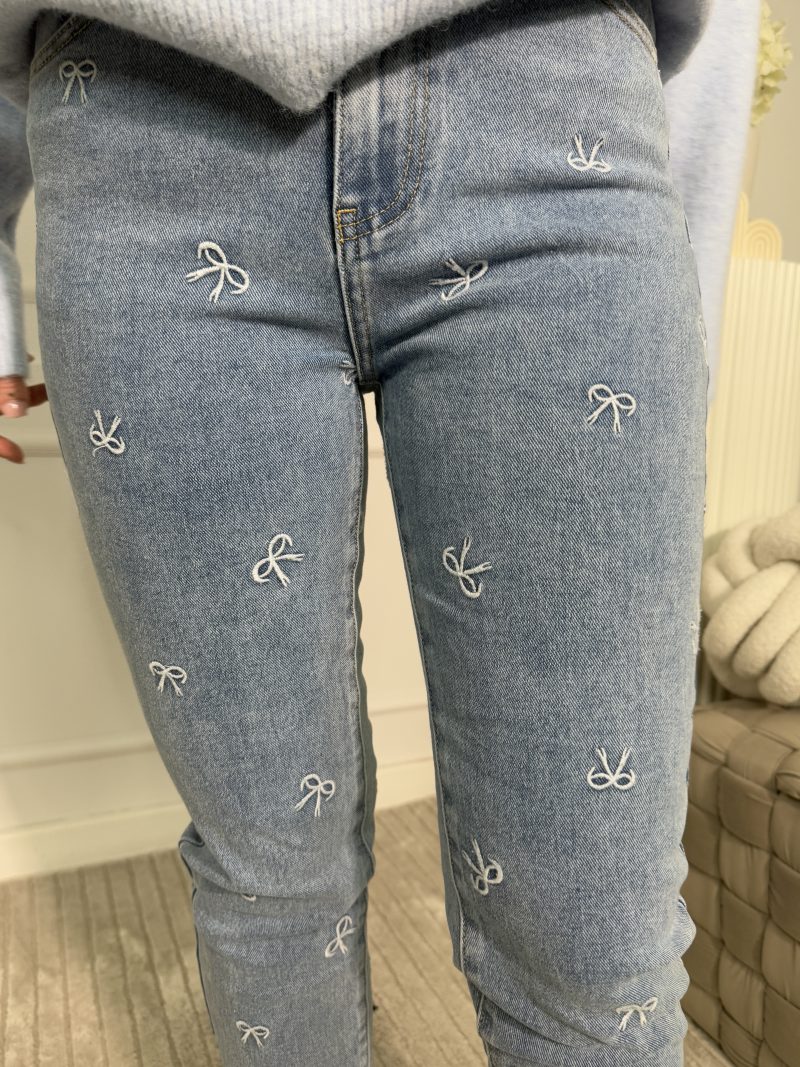 Spodnie Bow Jeans - obrazek 2