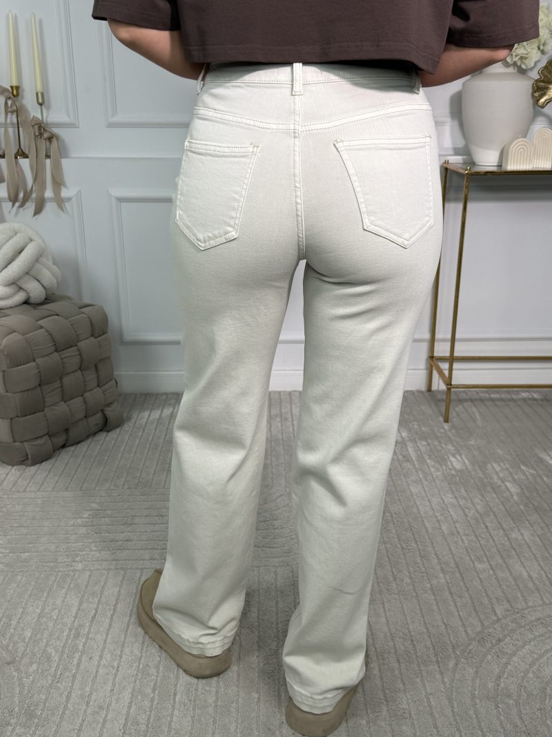 Spodnie Cross Jeans Beige - obrazek 2