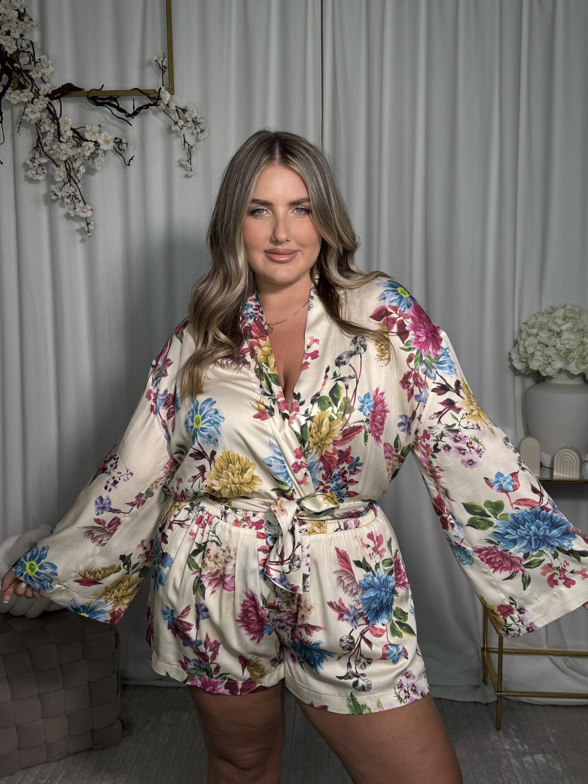 Komplet Selavi Beige Flowers