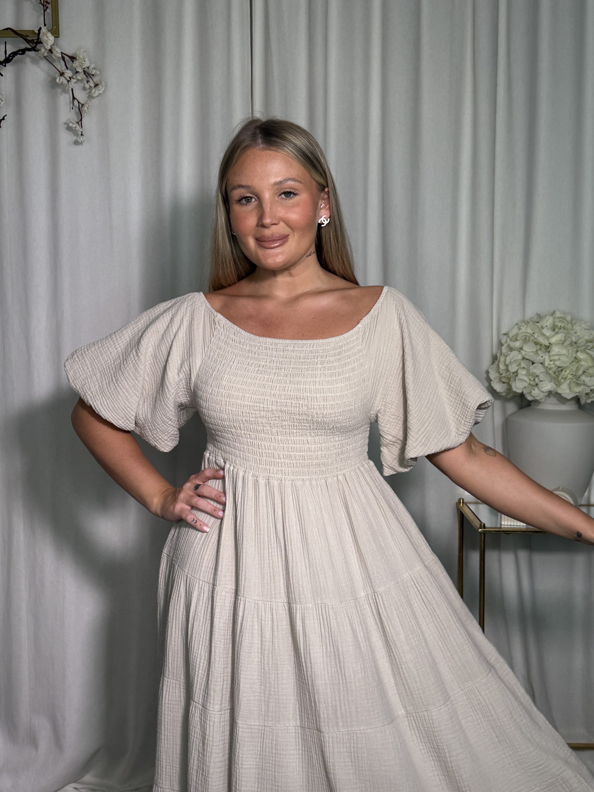 Sukienka Sindi Beige - obrazek 3