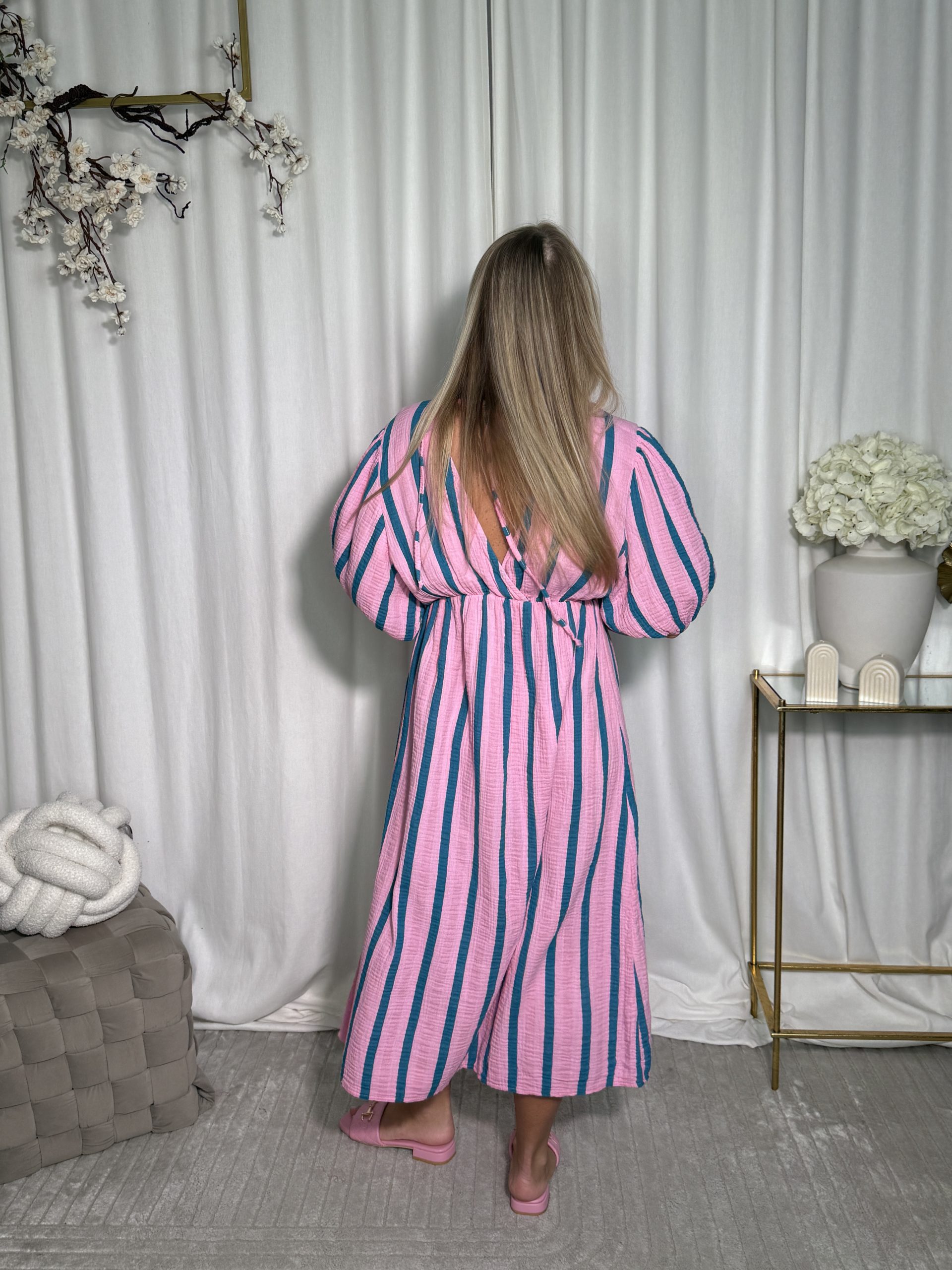 Sukienka Astoria Stripes Pink Blue - obrazek 2