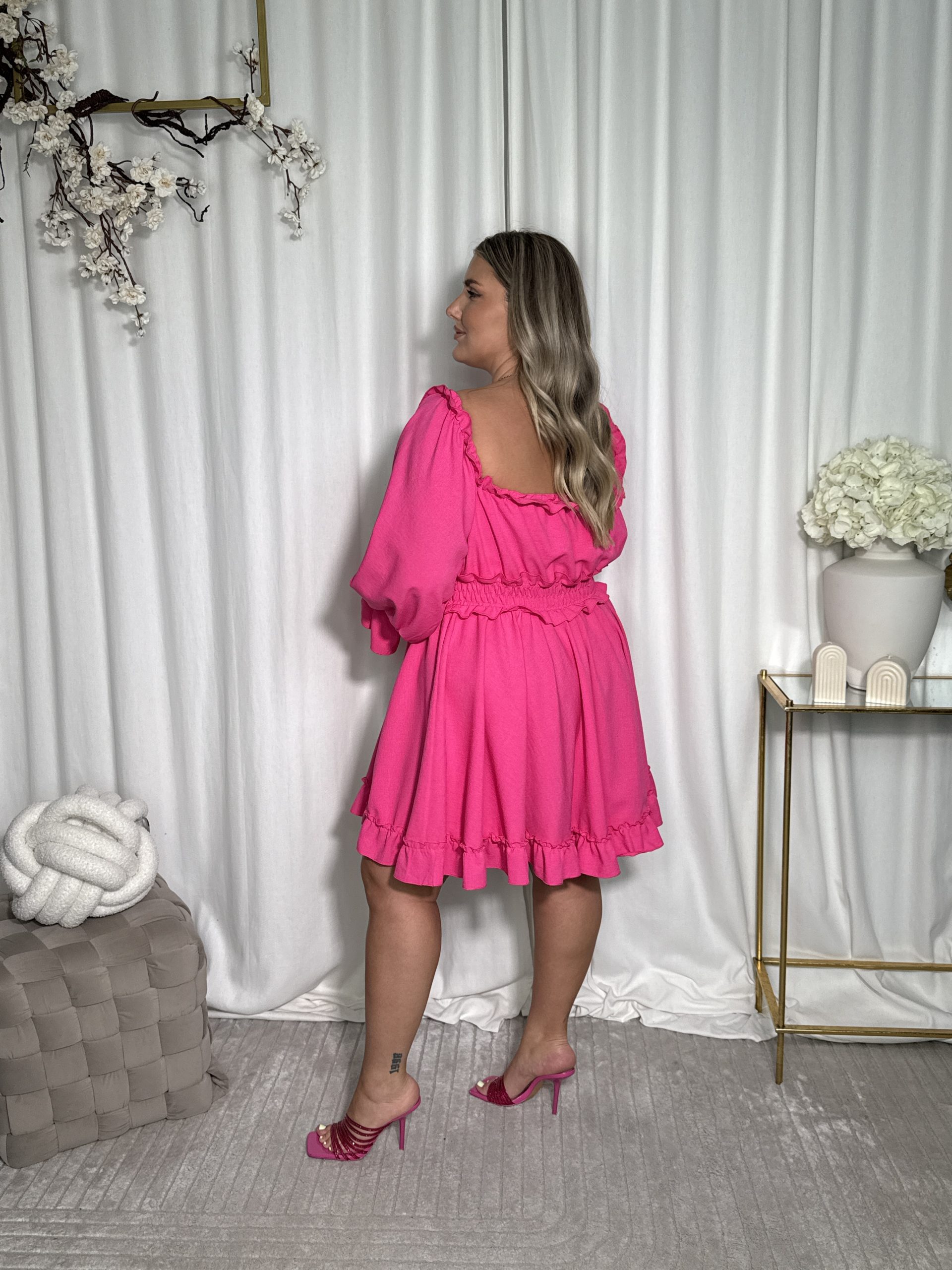 Sukienka Sepal Dark Pink - obrazek 3