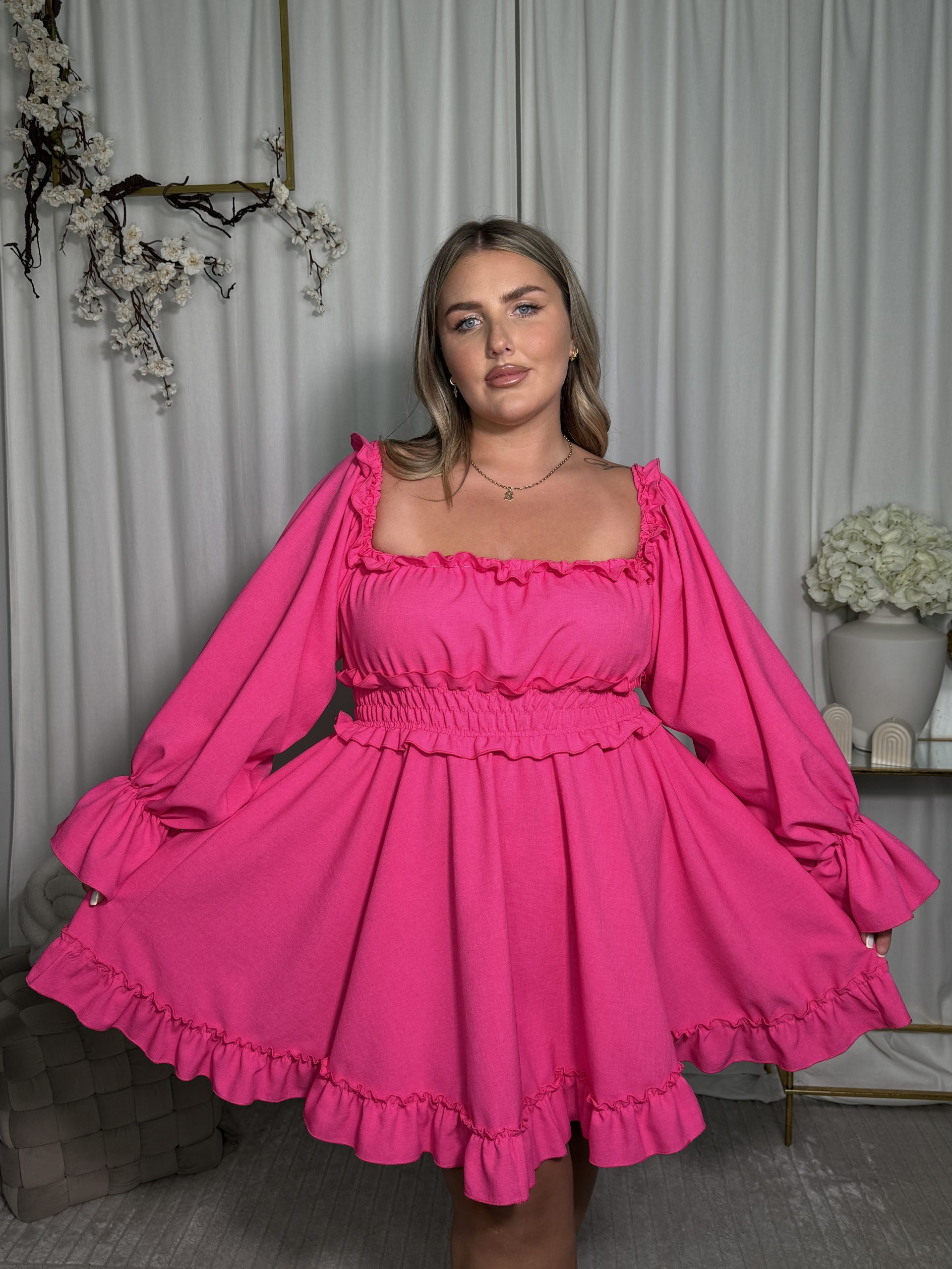 Sukienka Sepal Dark Pink - obrazek 2