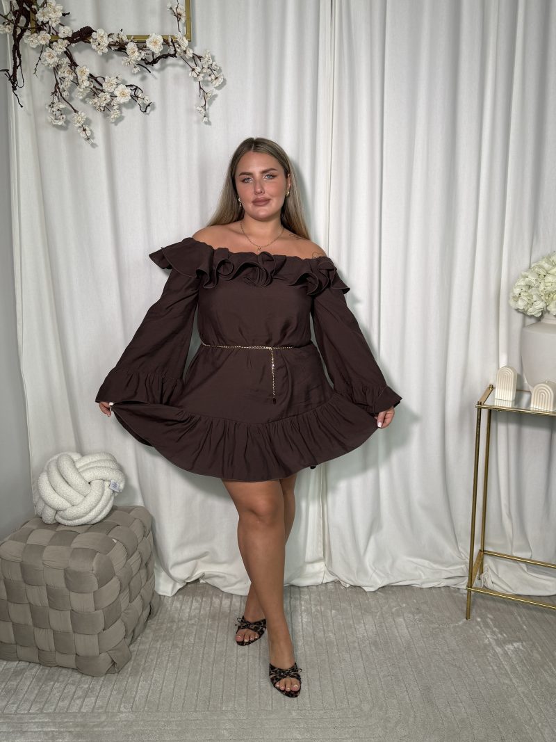 Sukienka Maritta Chocolate - obrazek 3