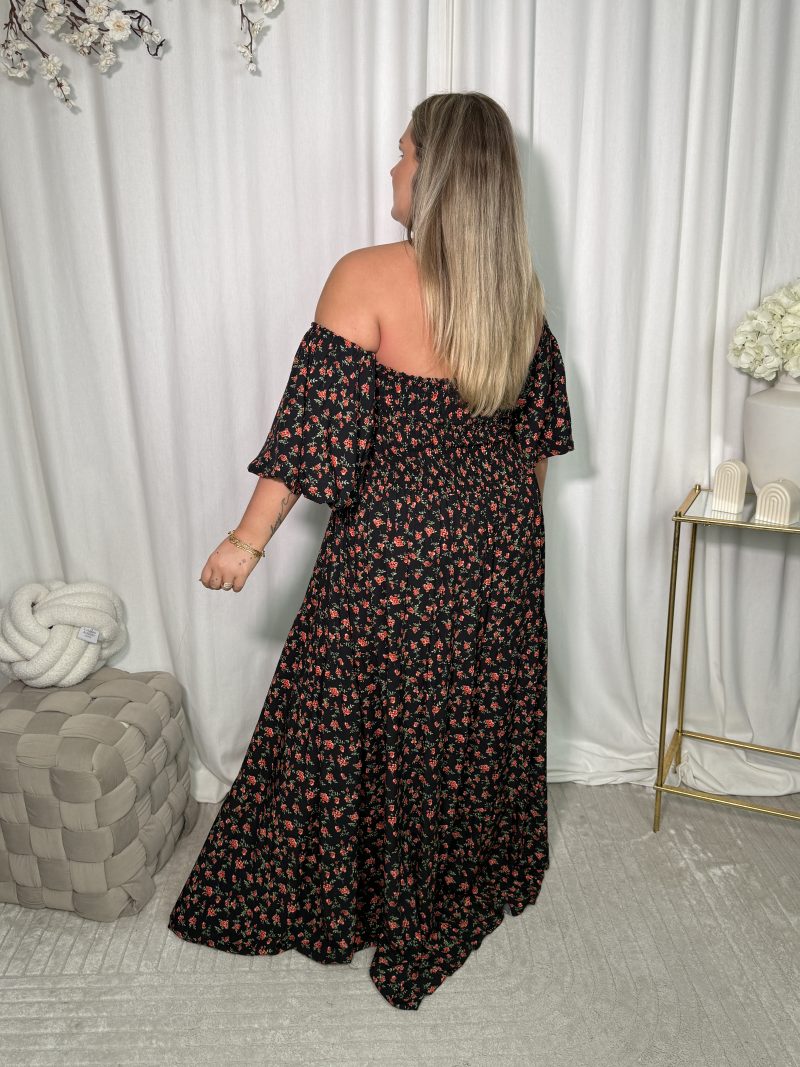 Sukienka Trina Black Flowers - obrazek 2