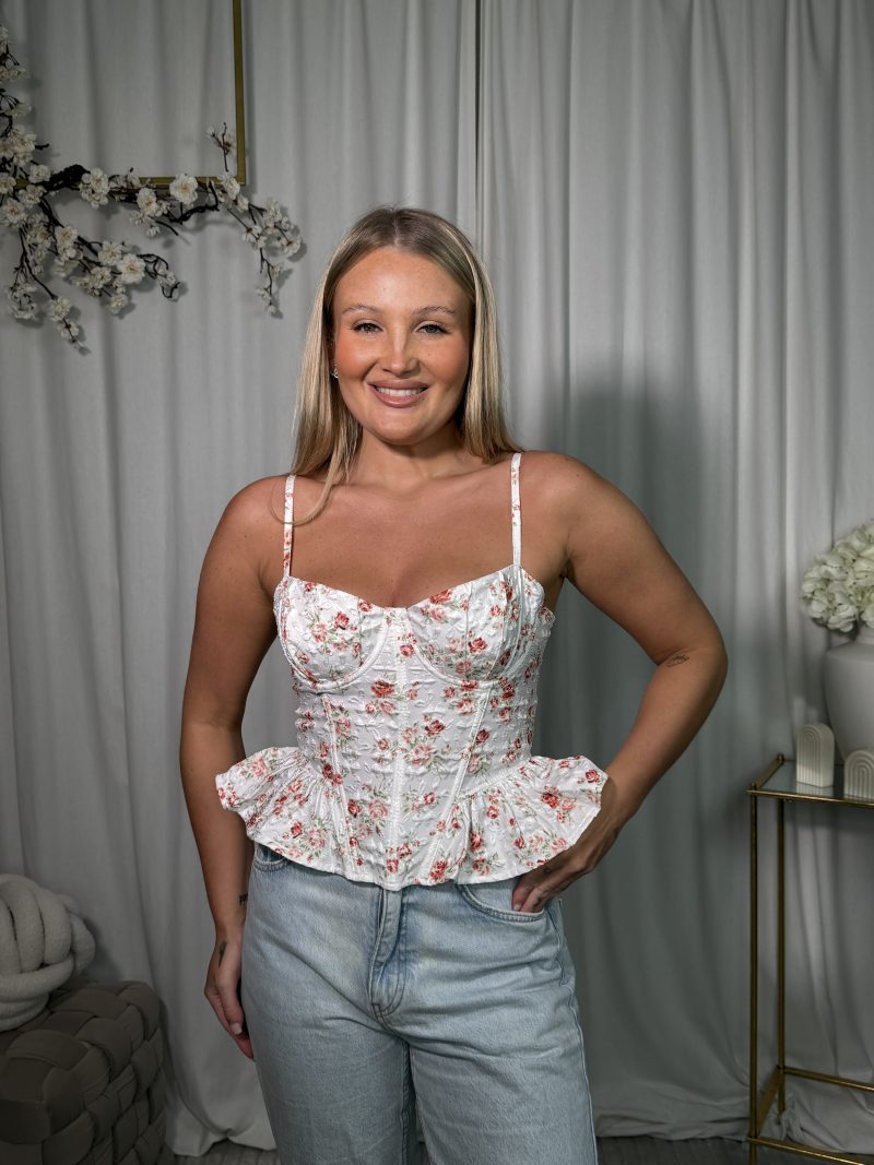 Top Perlita White Rose - obrazek 3