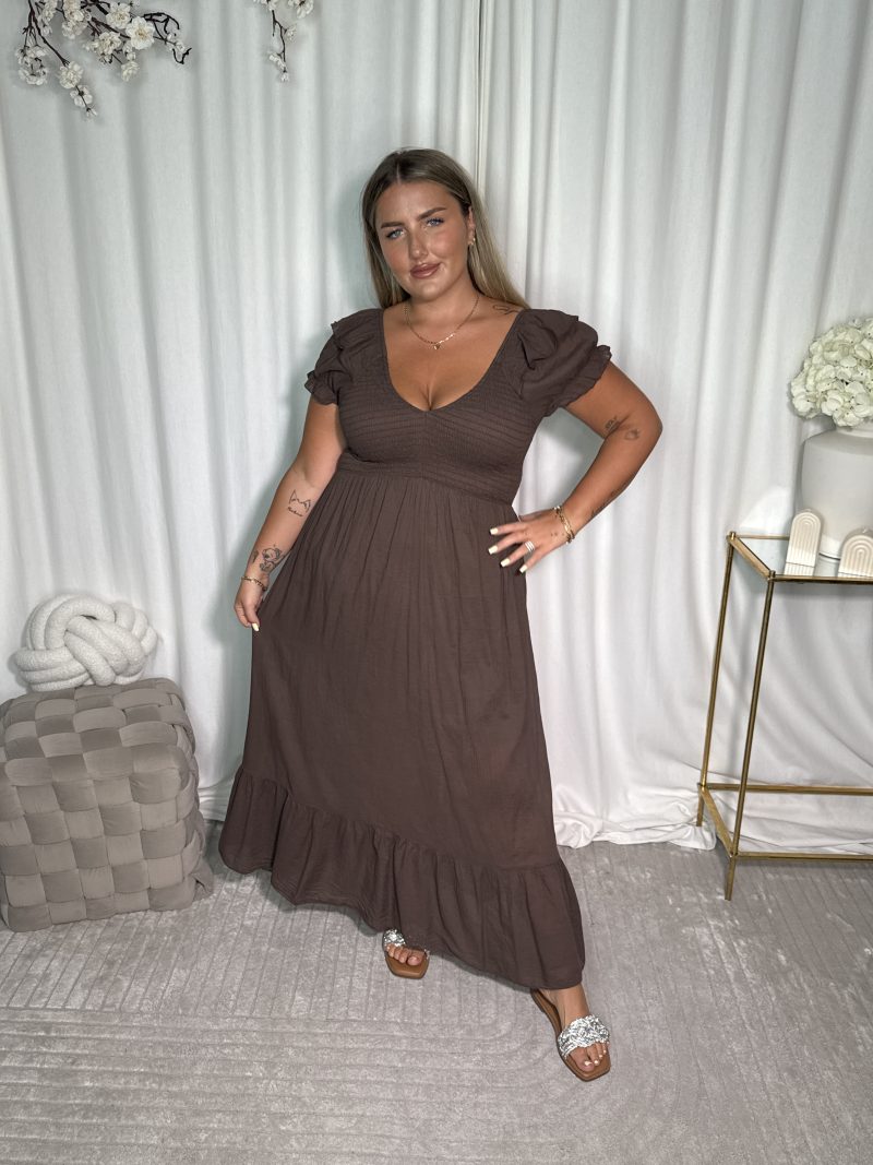 Sukienka Malika Brown - obrazek 2