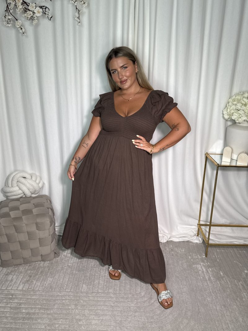 Sukienka Malika Brown - obrazek 4