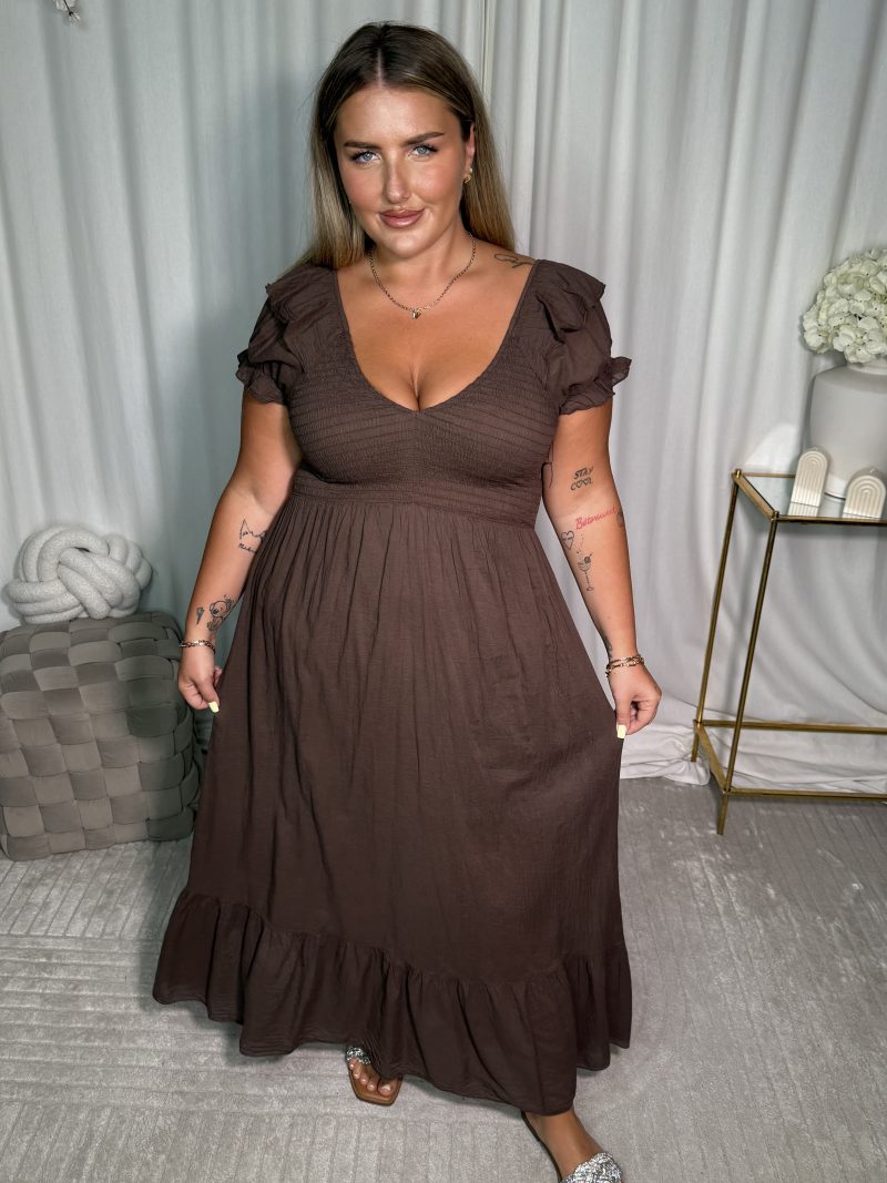 Sukienka Malika Brown - obrazek 6