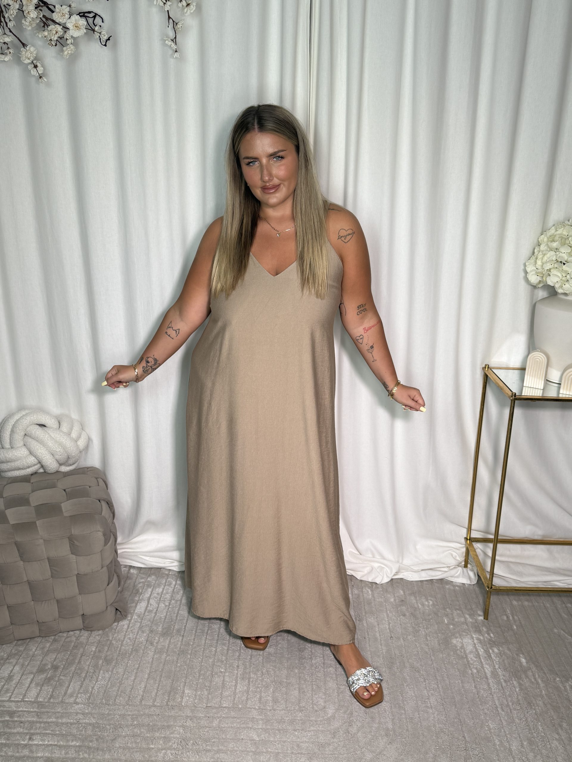 Sukienka Bomani Beige - obrazek 4