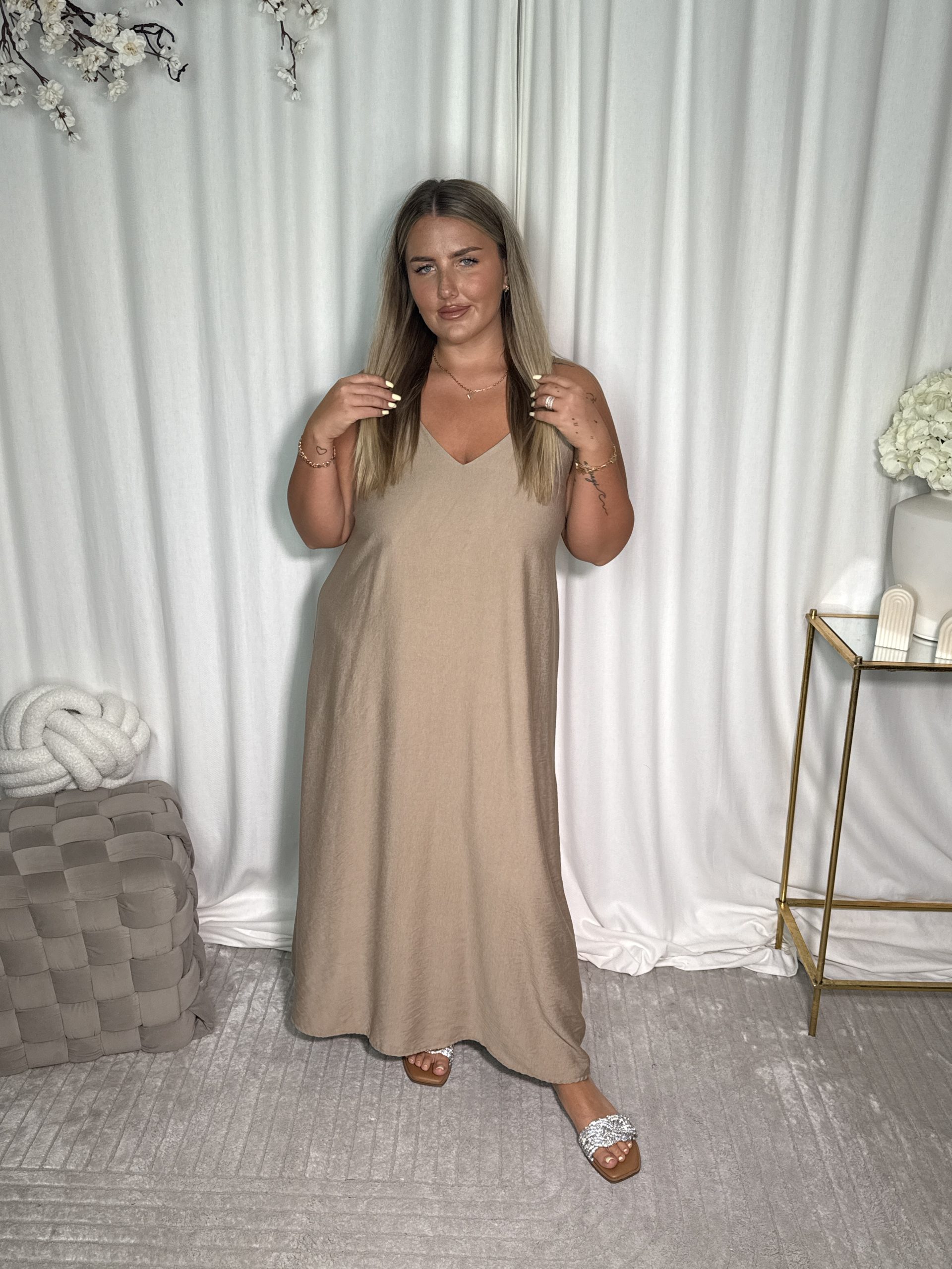 Sukienka Bomani Beige - obrazek 3