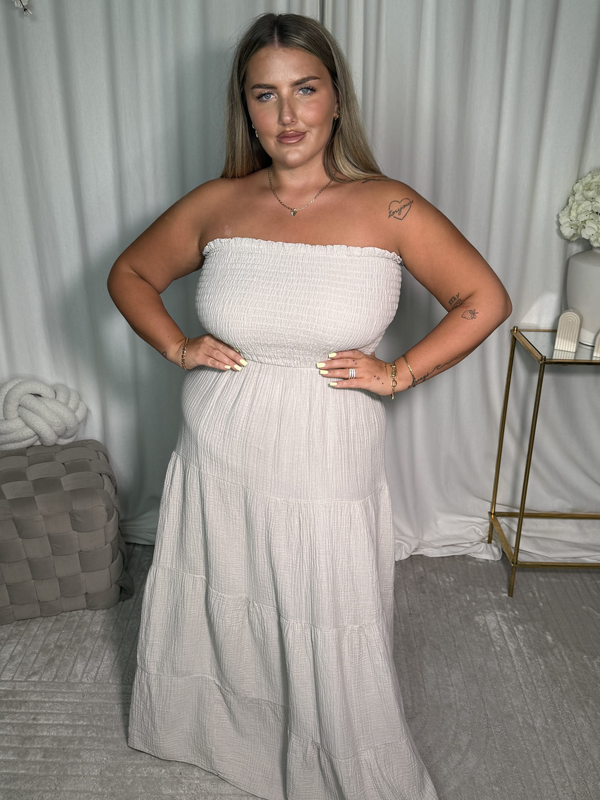 Sukienka Jamelia Beige - obrazek 6