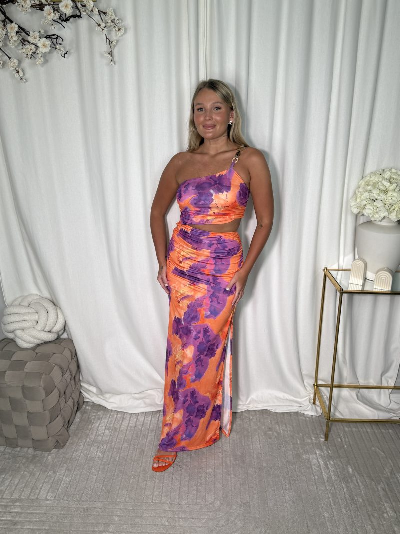 Sukienka Nuri Violet Orange - obrazek 4