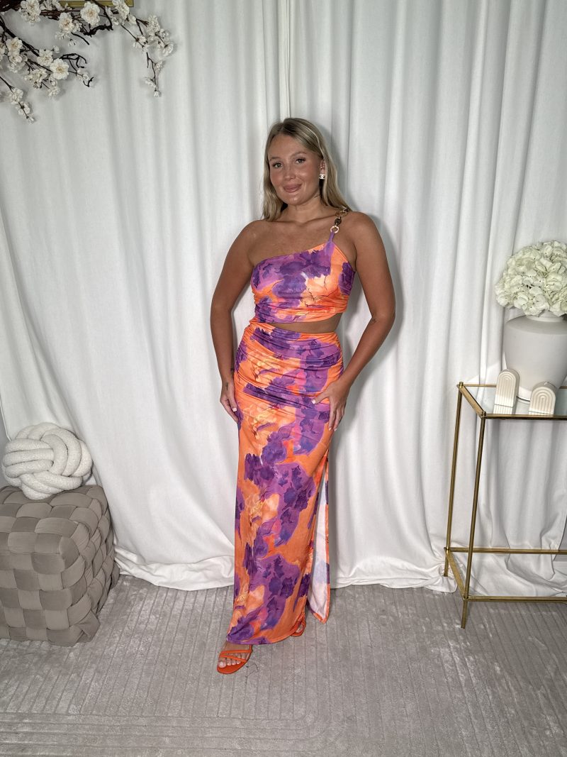 Sukienka Nuri Violet Orange - obrazek 3