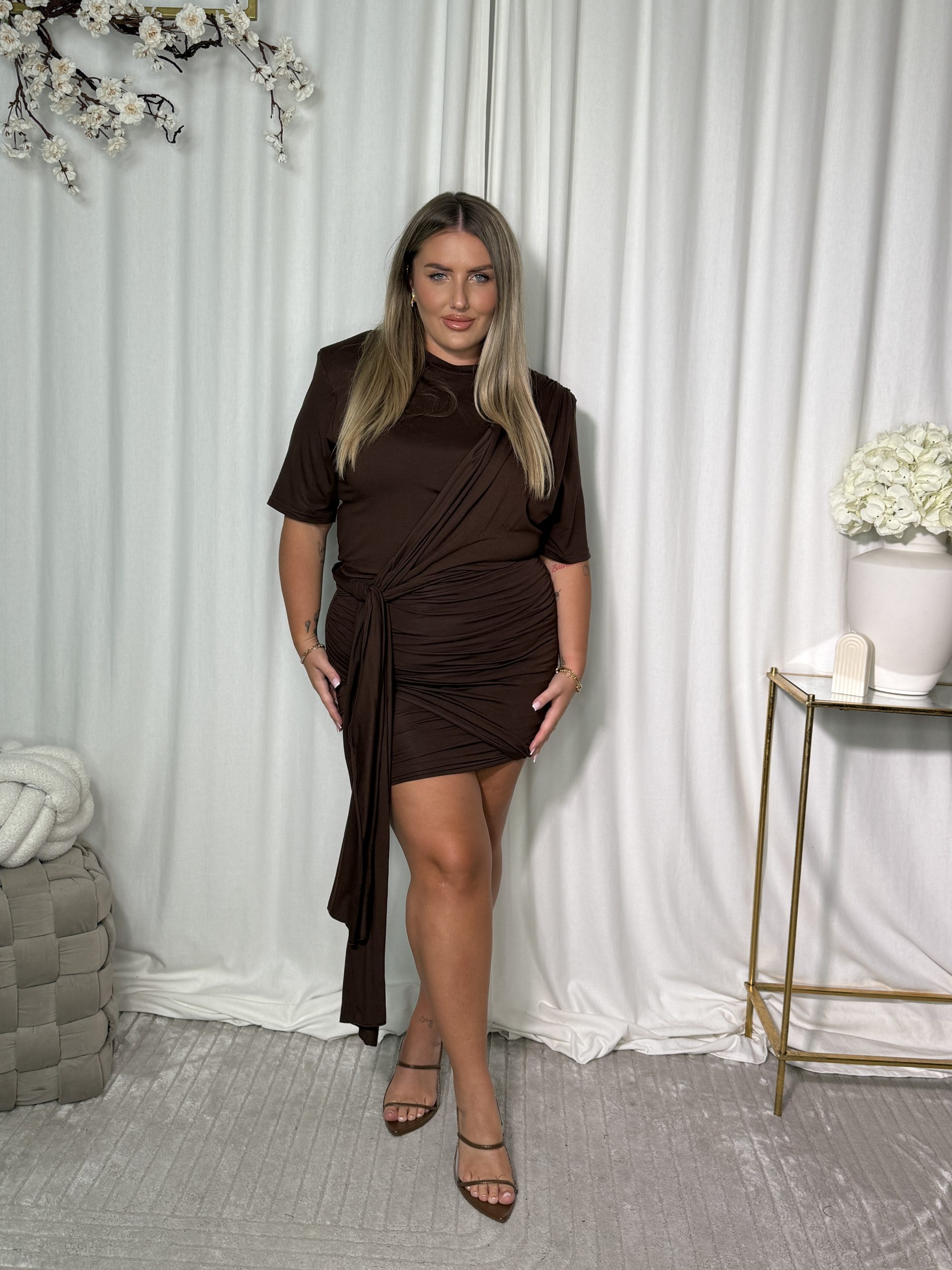 Sukienka Nefri Brown - obrazek 7