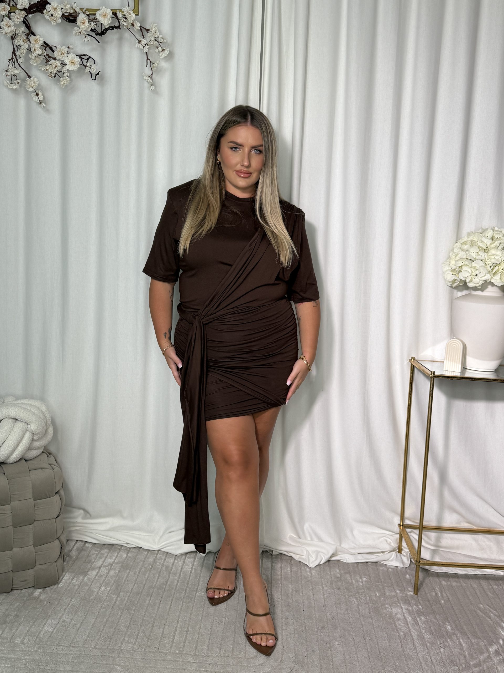 Sukienka Nefri Brown - obrazek 4