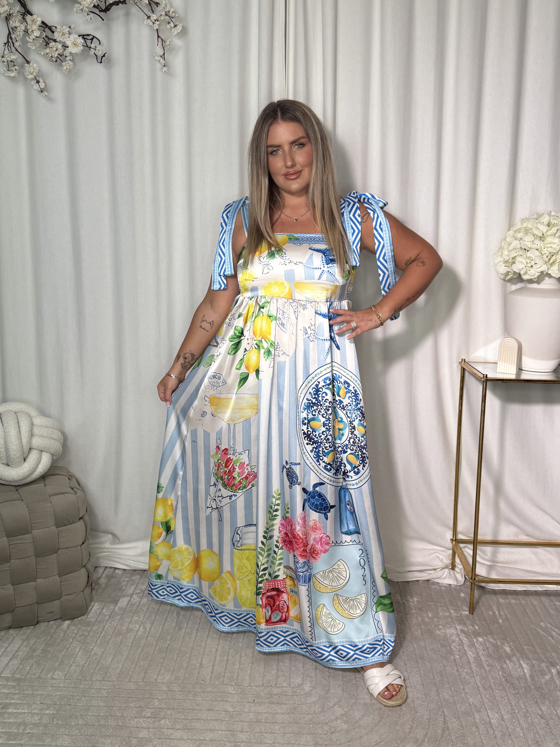 Sukienka Omelia Blue Lemon - obrazek 4