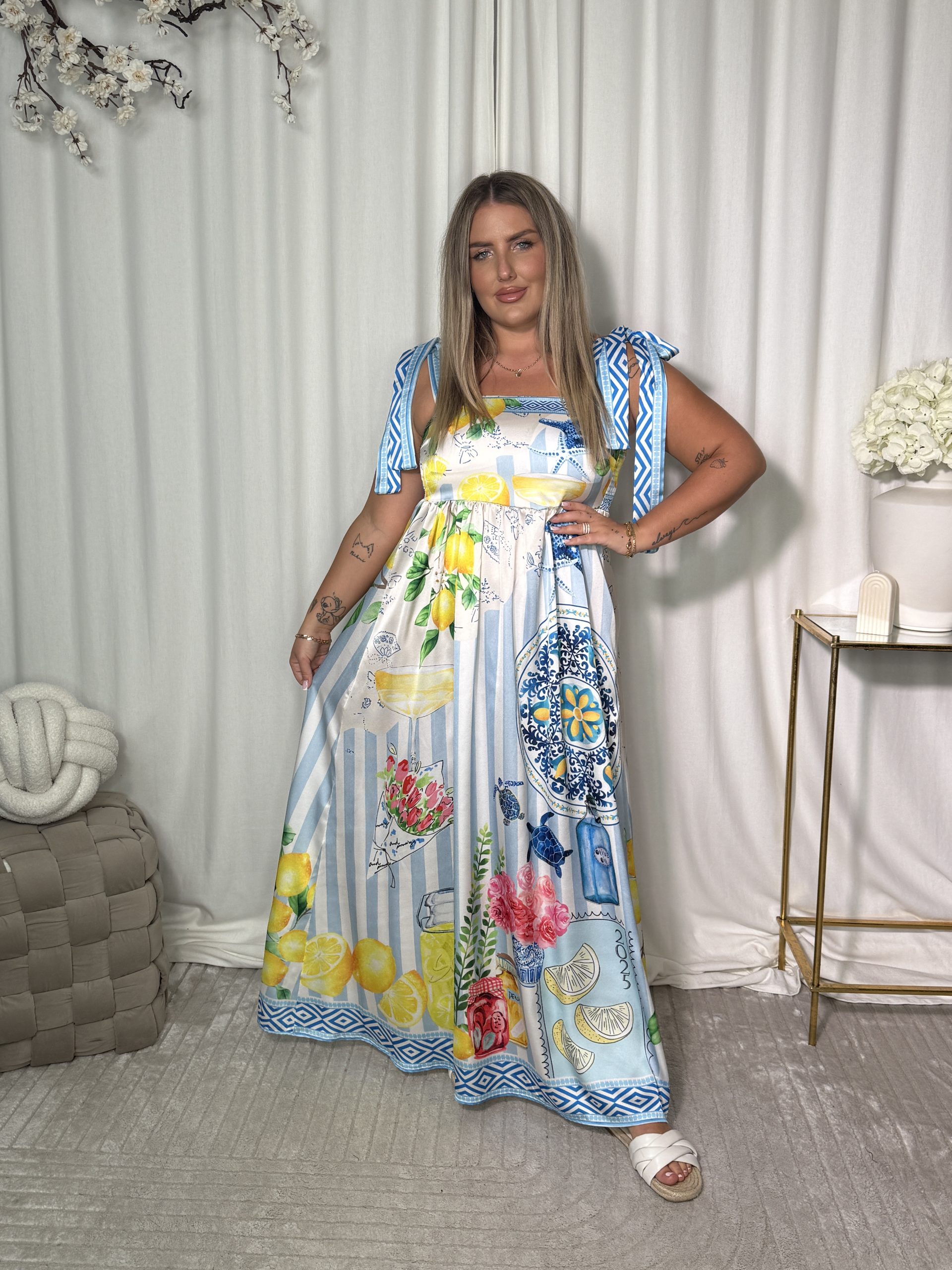 Sukienka Omelia Blue Lemon - obrazek 5