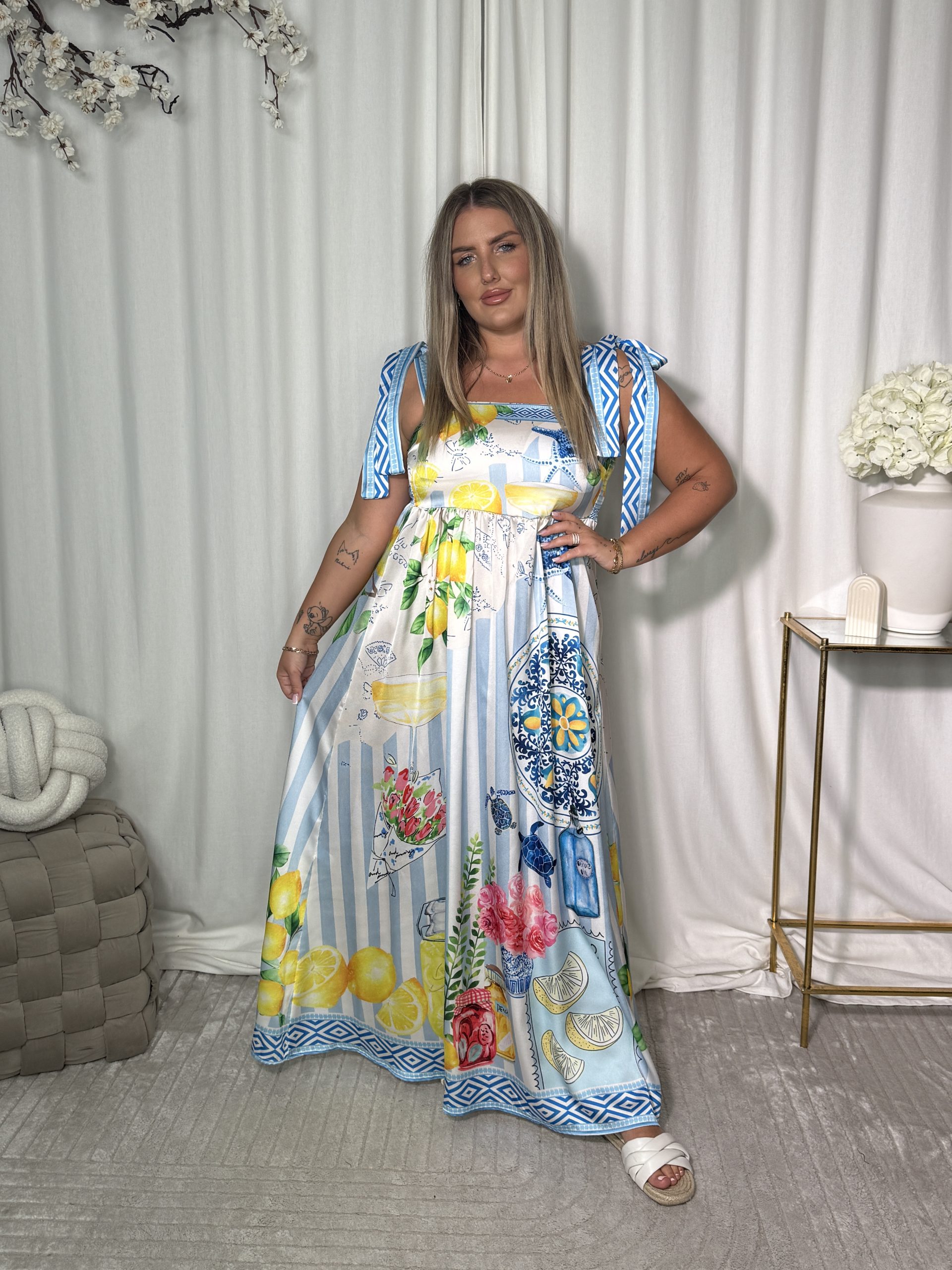 Sukienka Omelia Blue Lemon - obrazek 2