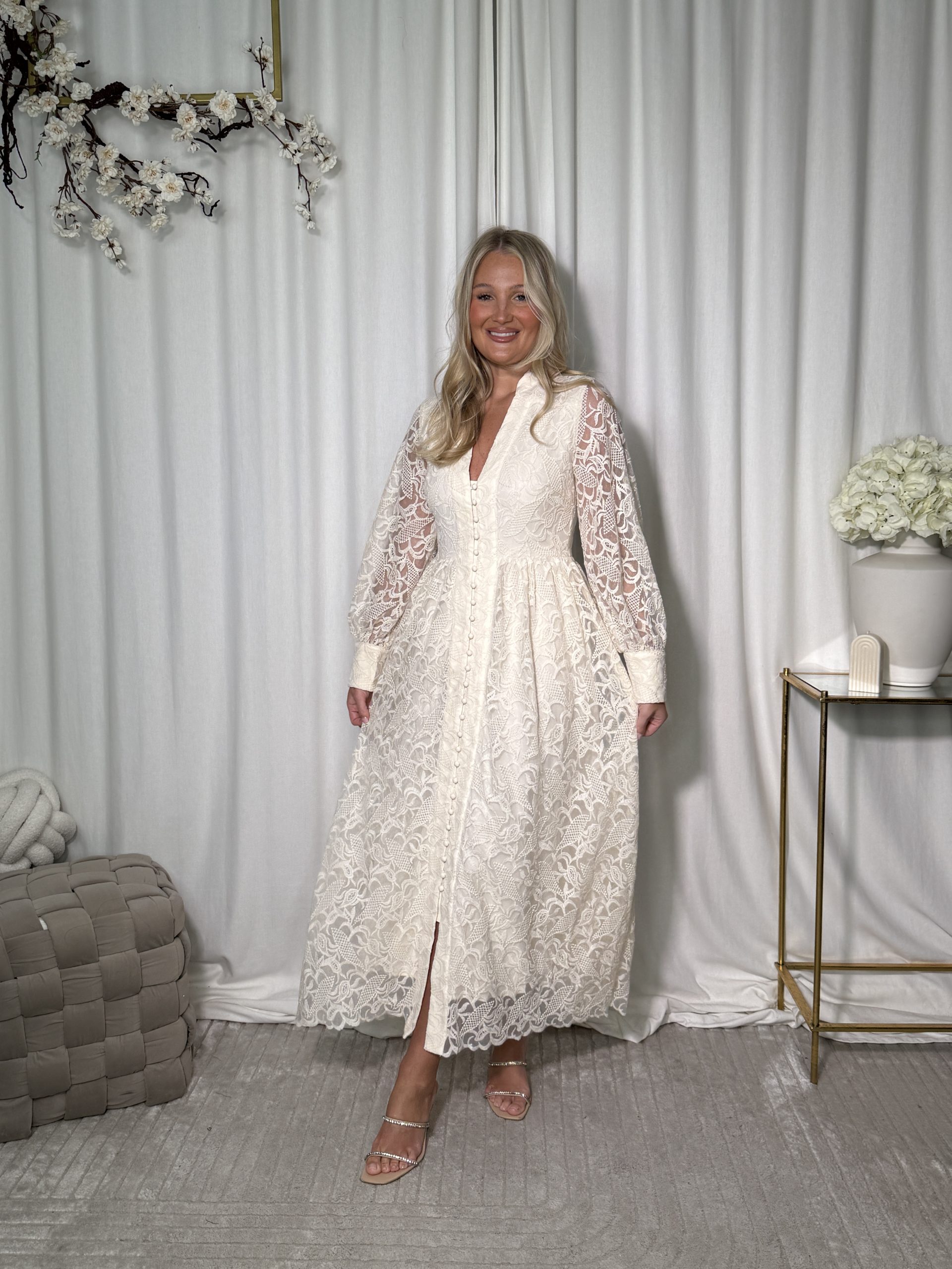 Sukienka Nensa Creme - obrazek 4