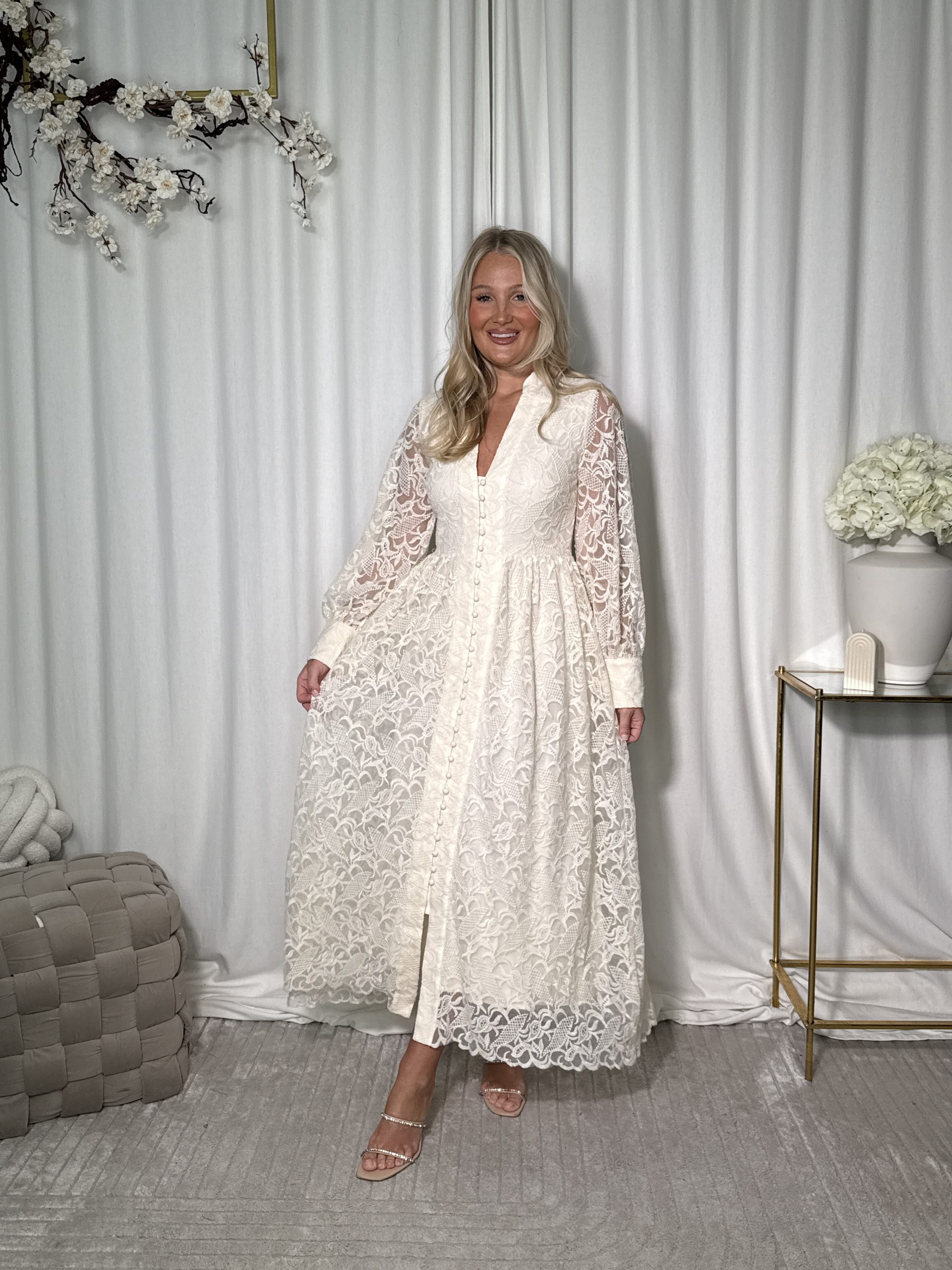 Sukienka Nensa Creme - obrazek 7