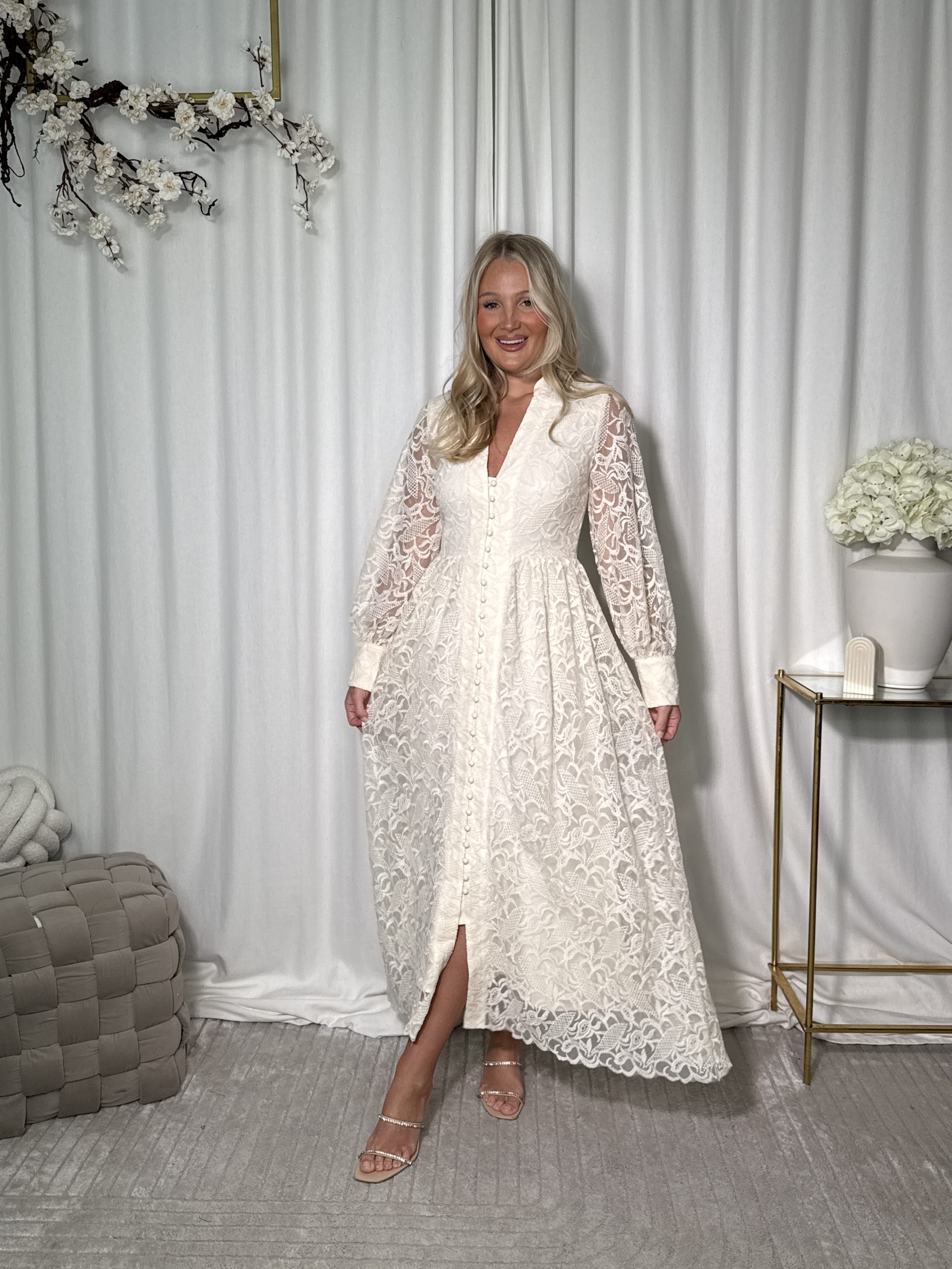 Sukienka Nensa Creme - obrazek 2