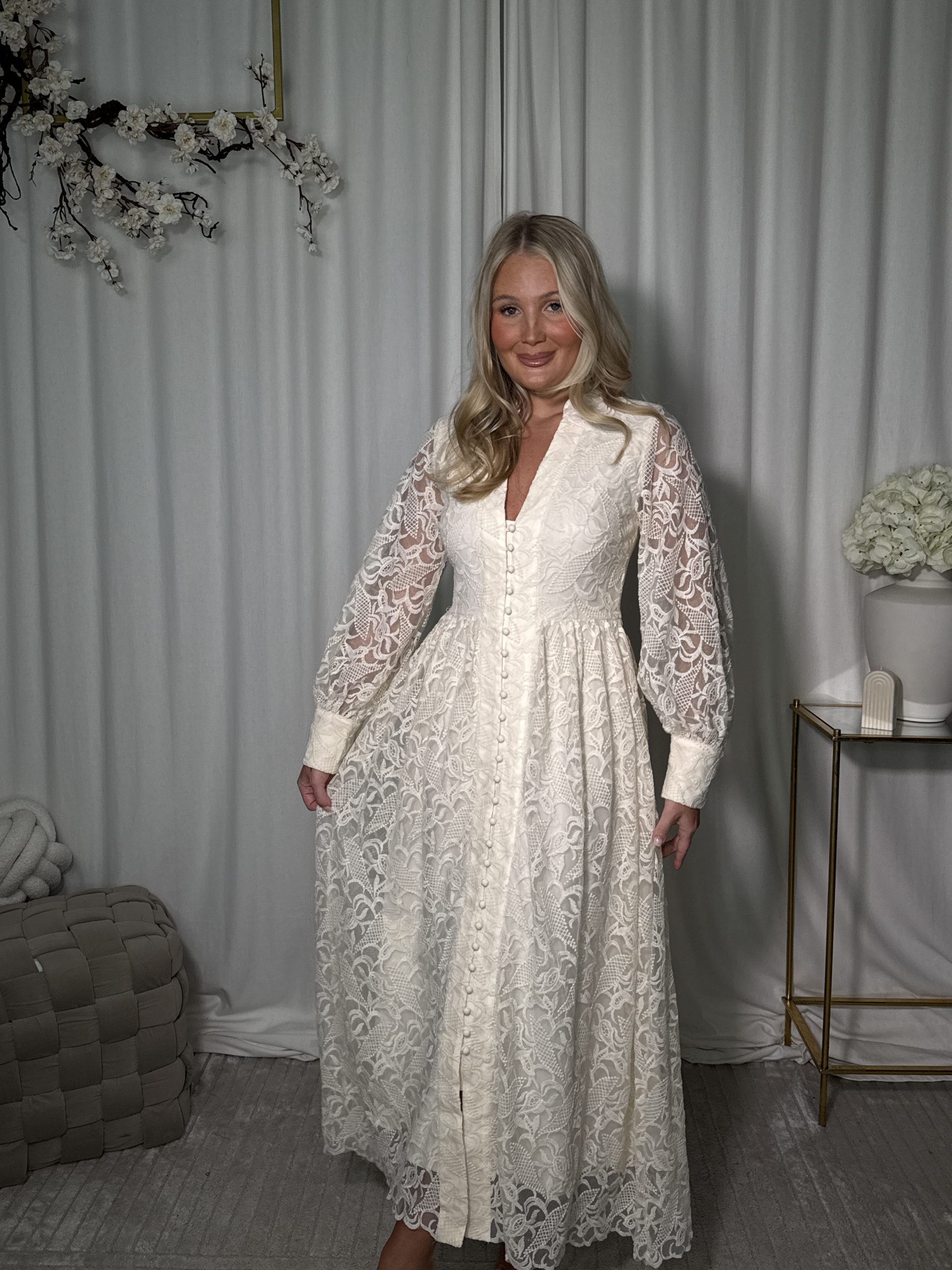 Sukienka Nensa Creme - obrazek 6