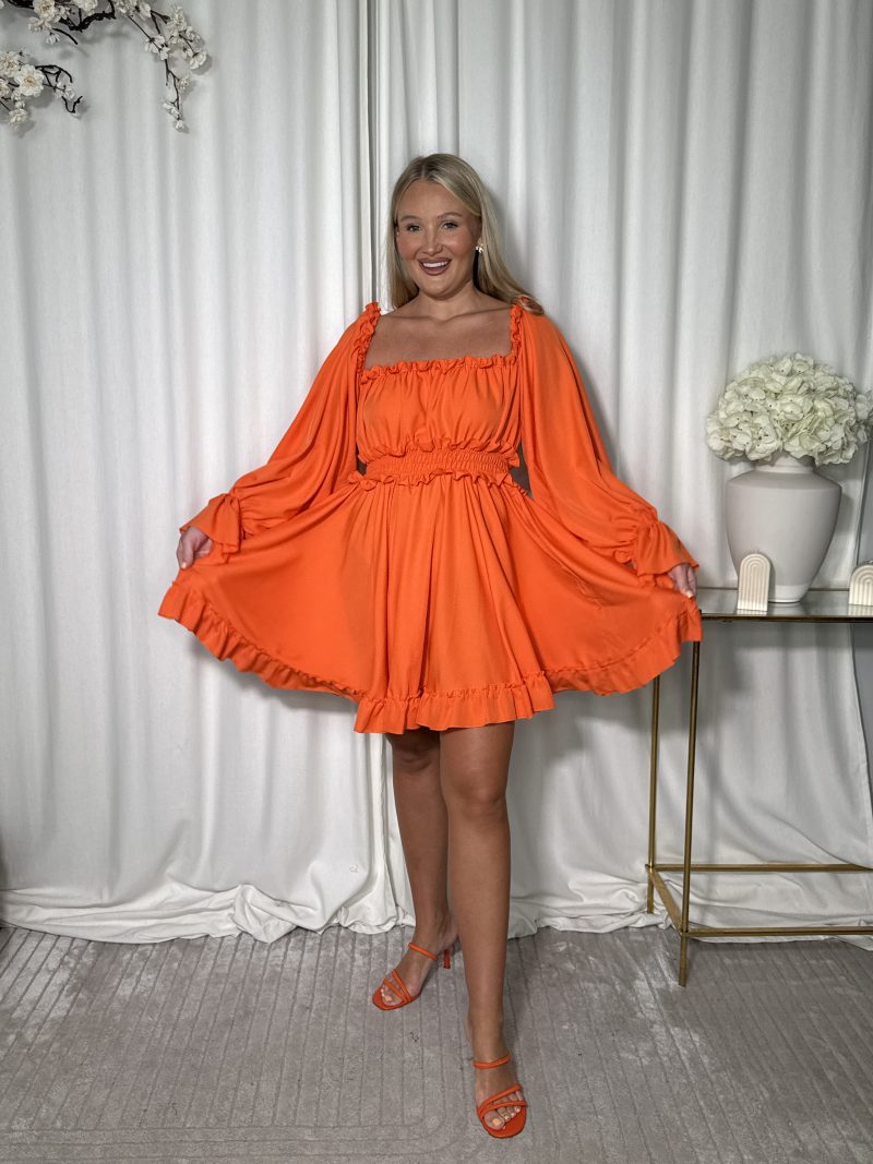 Sukienka Sepal Orange - obrazek 4