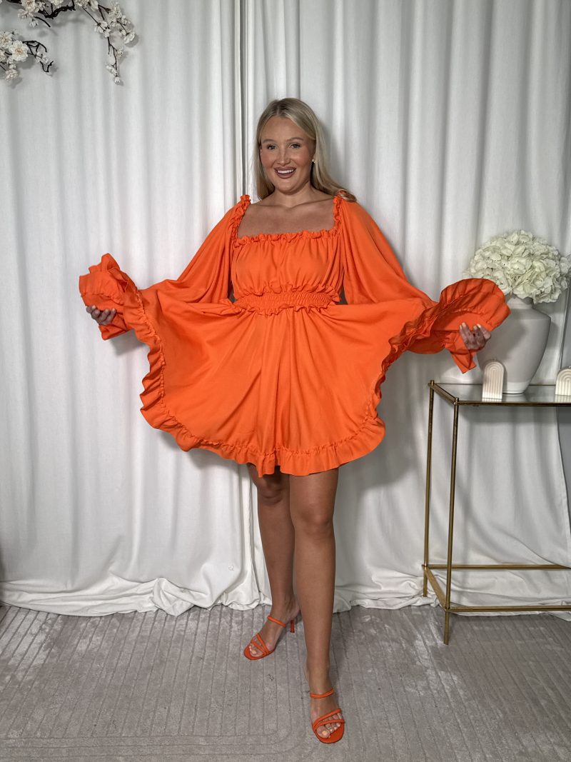 Sukienka Sepal Orange - obrazek 17