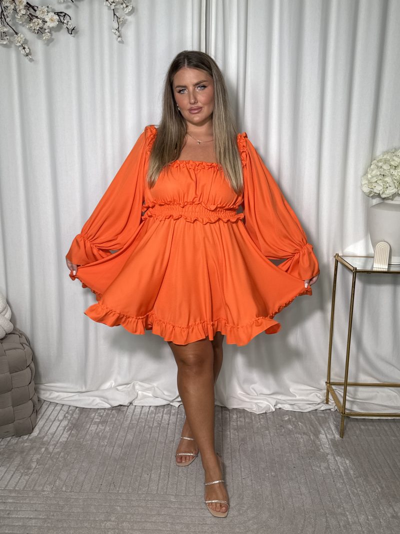 Sukienka Sepal Orange - obrazek 8