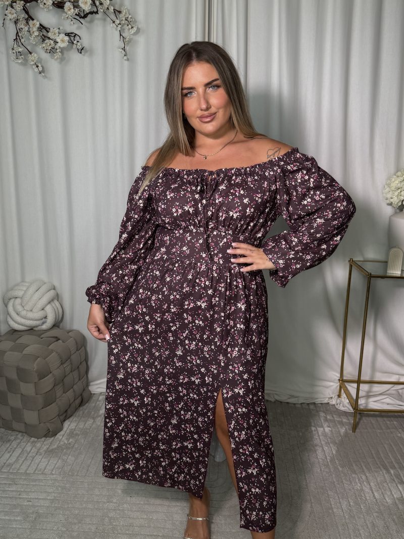 Sukienka Morisa Violet Flowers