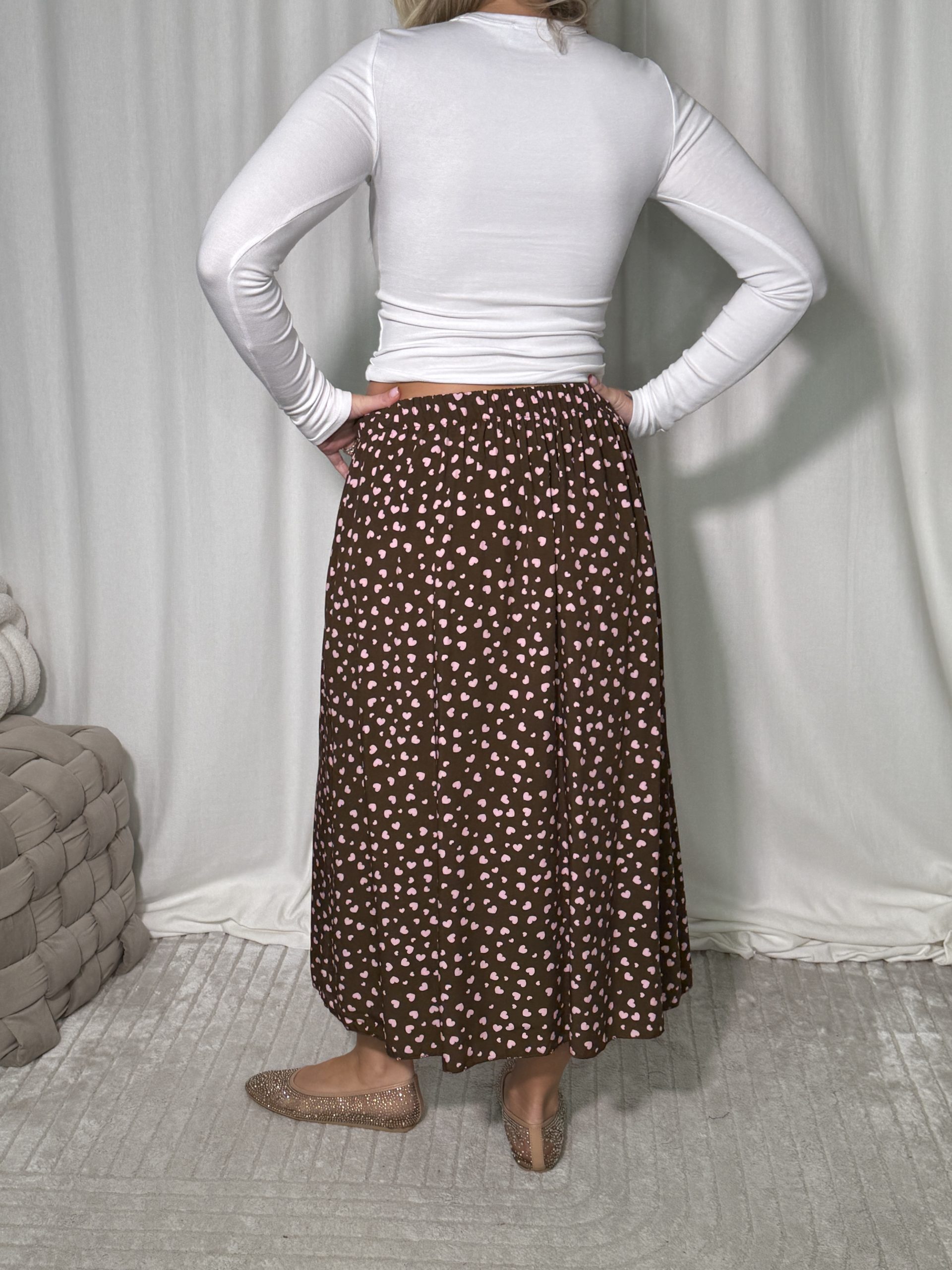 Spódniczka Norisa Brown Heart - obrazek 4