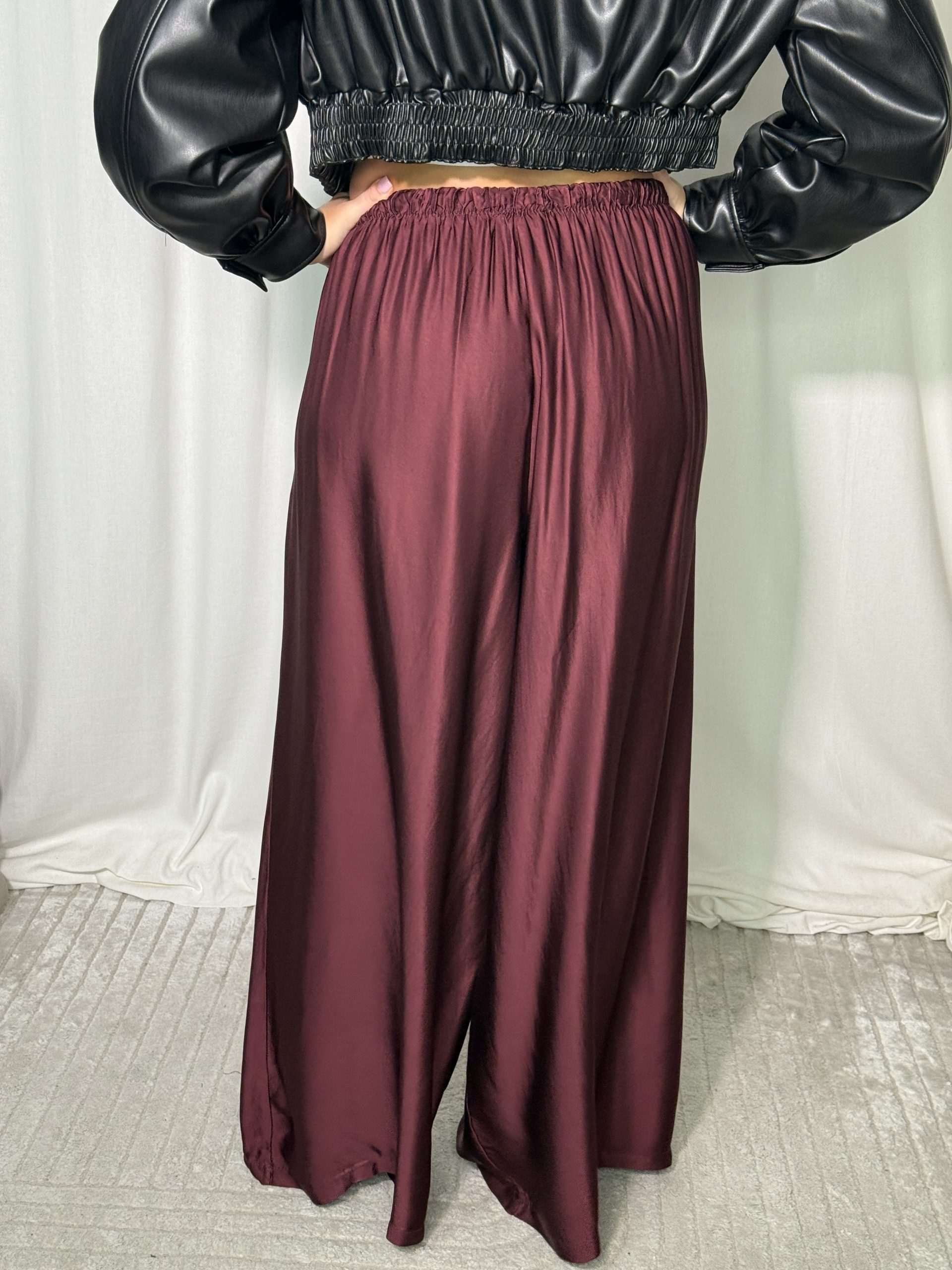 Spodnie Nerti Bordo - obrazek 4