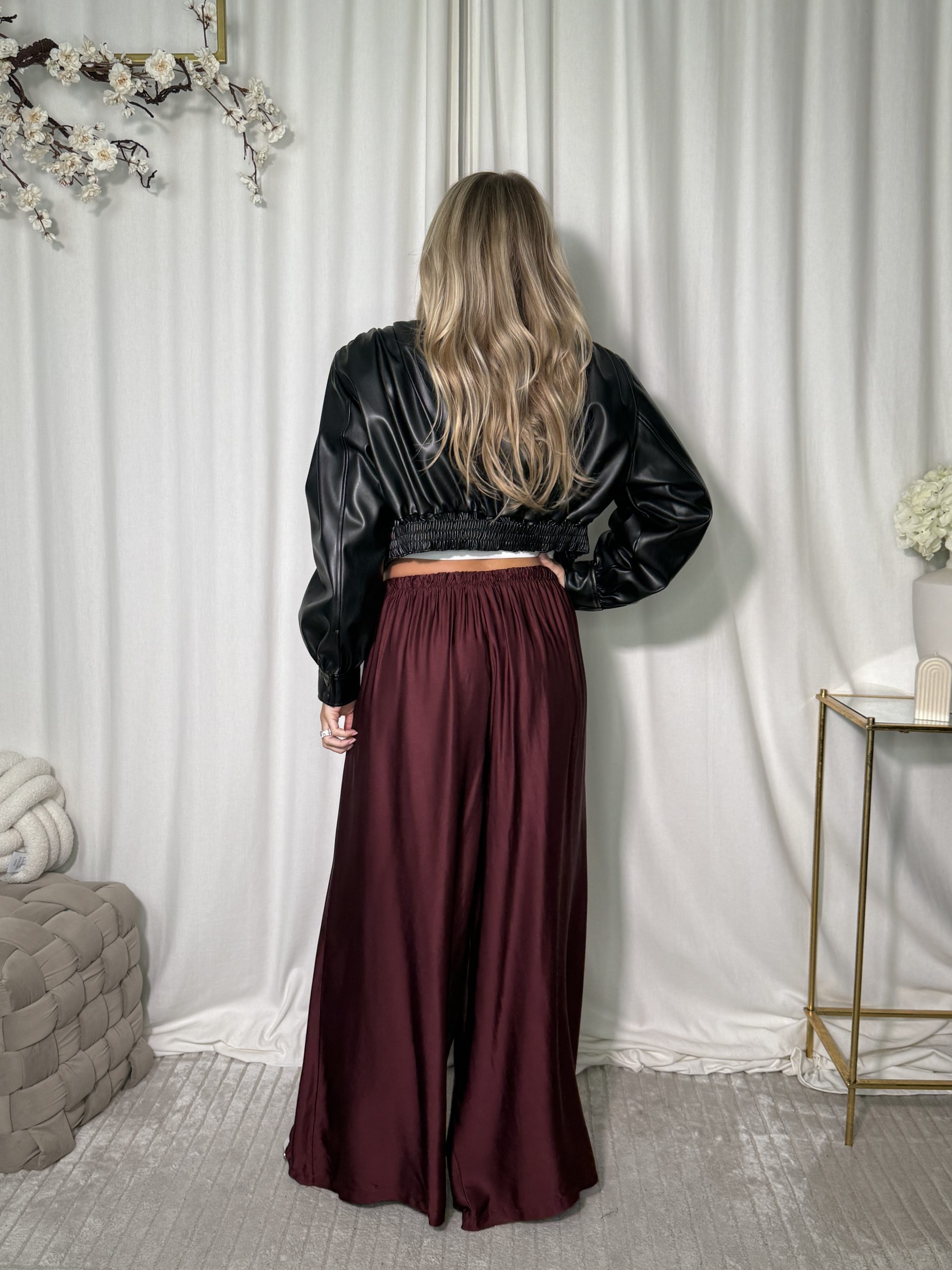 Spodnie Nerti Bordo - obrazek 2