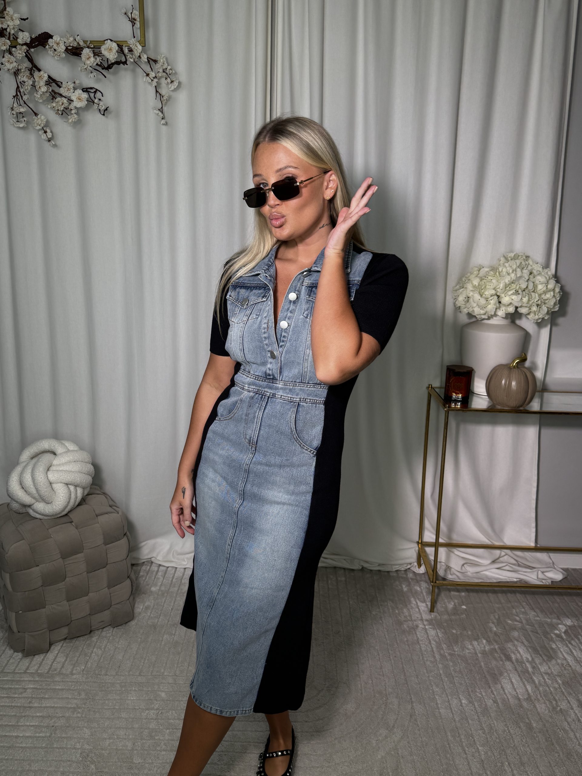 Sukienka Clavier Jeans - obrazek 2