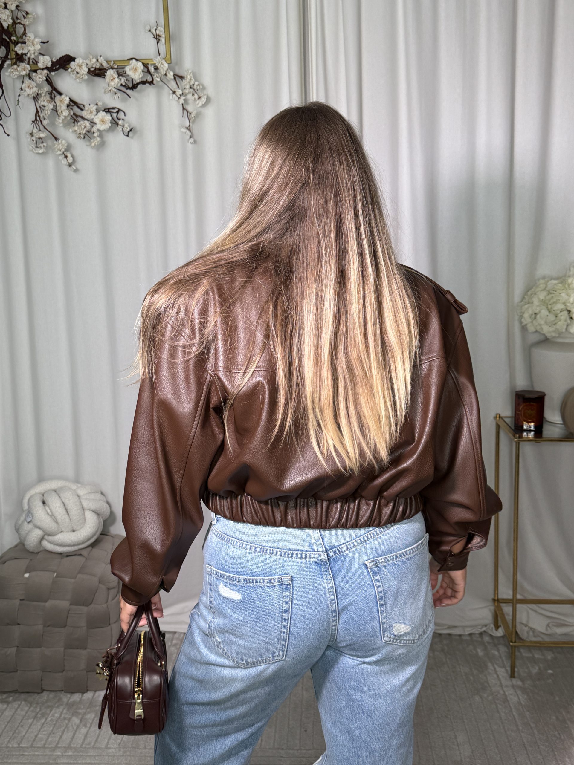 Kurtka Leila Milky Brown - obrazek 2