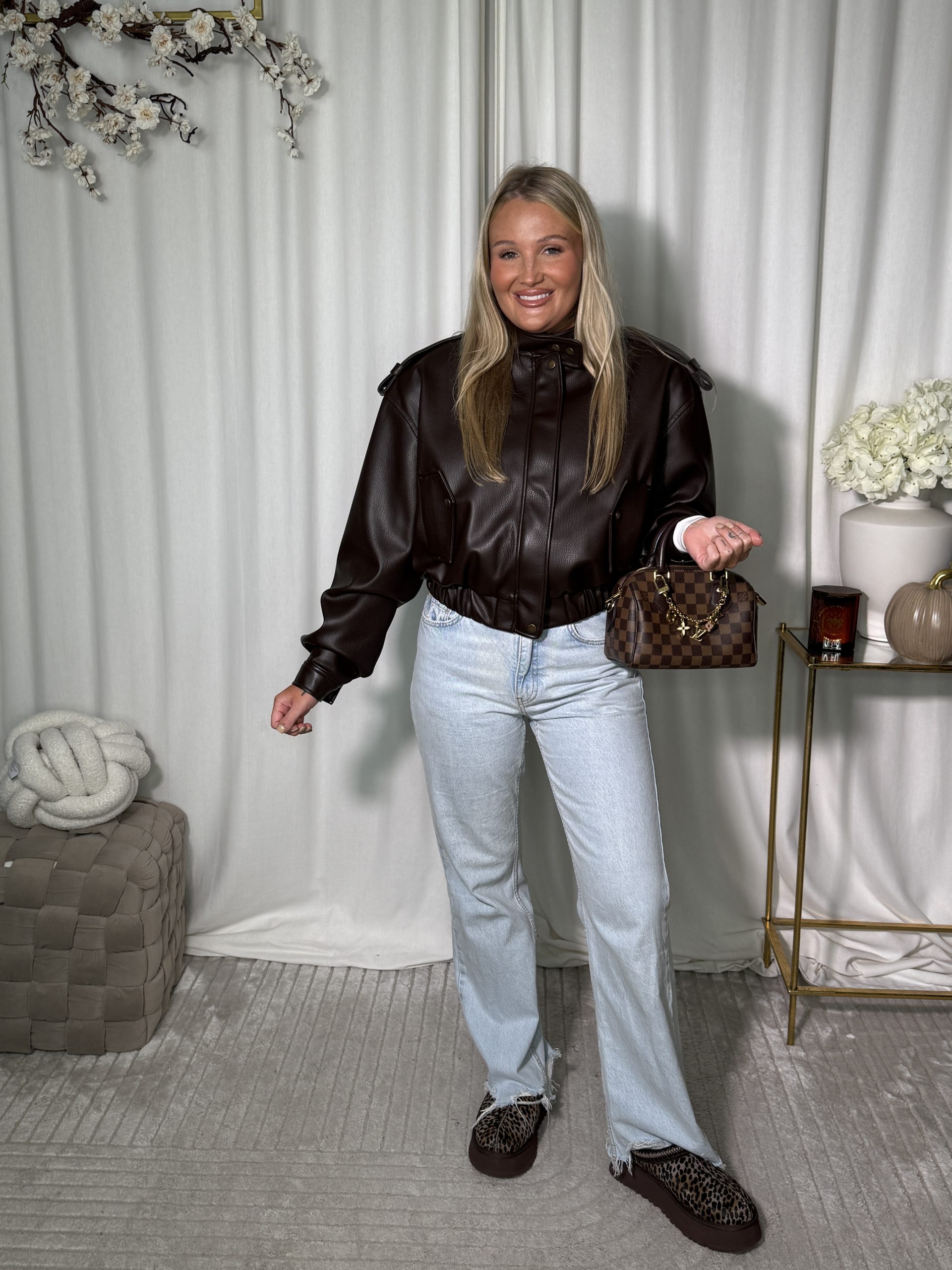 Kurtka Leila Dark Brown - obrazek 4