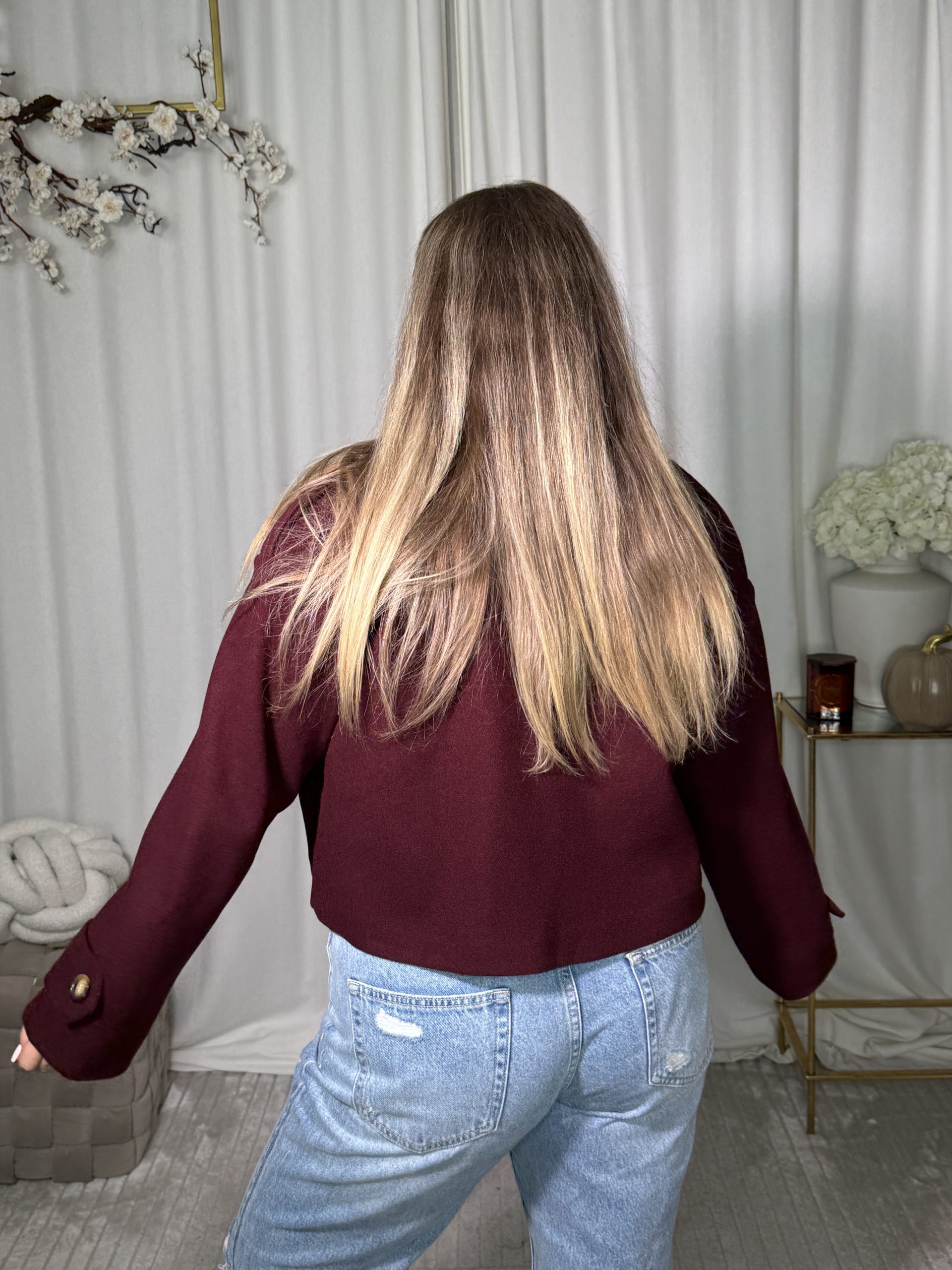 Płaszczyk Tezeni Bordo - obrazek 3