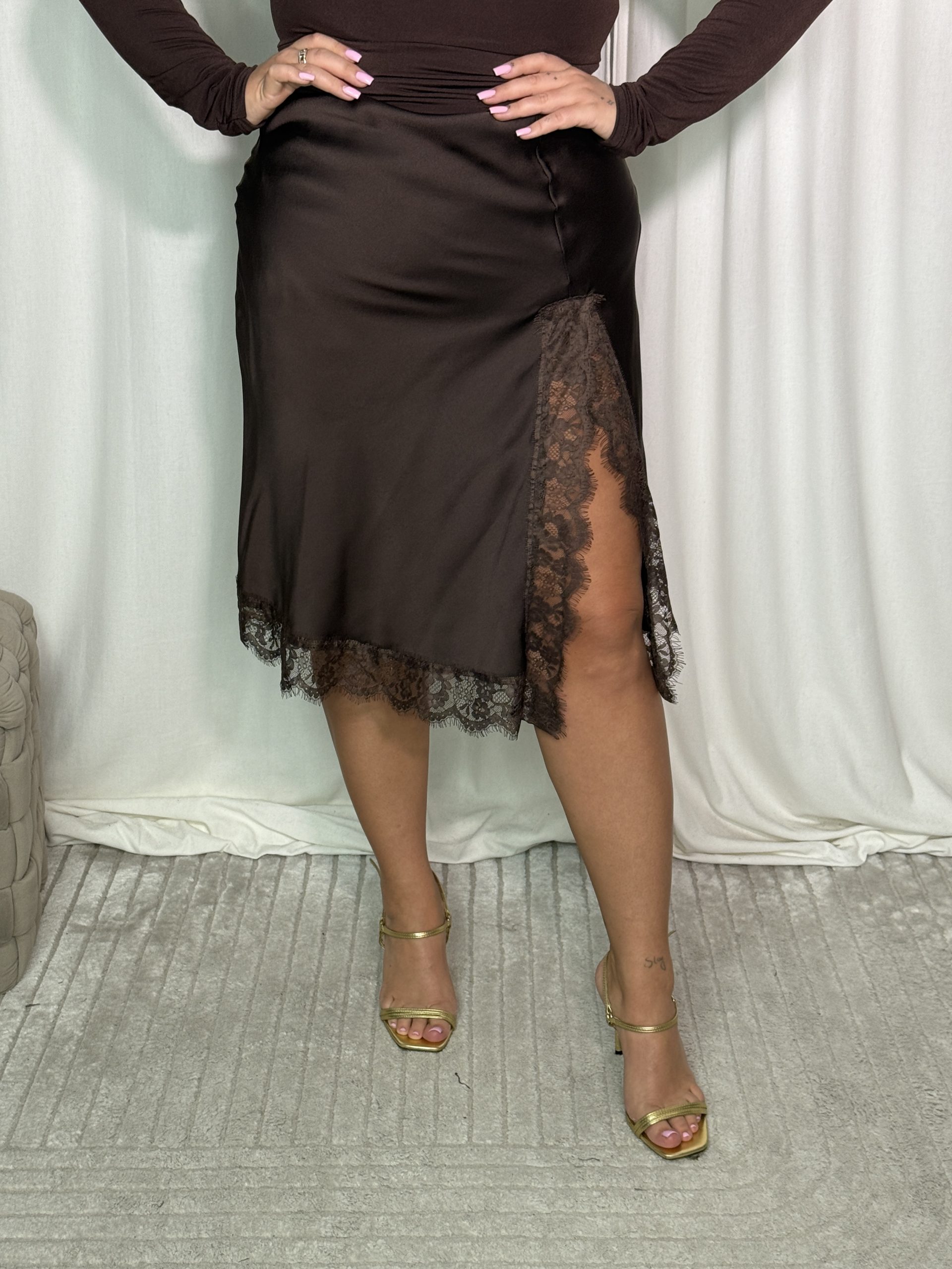 Spódnica Manuela Chocolate - obrazek 3