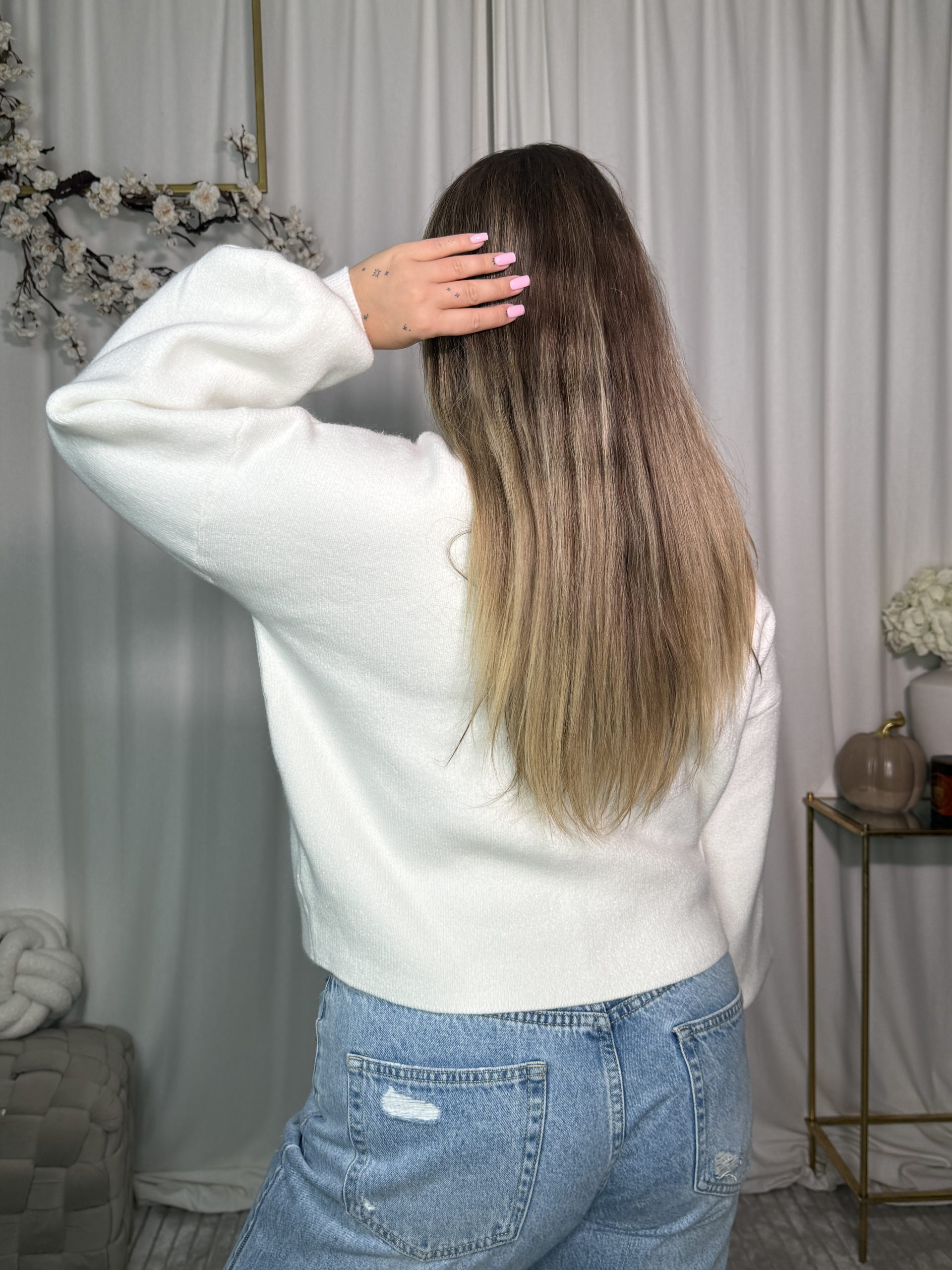 Sweter Telimo White - obrazek 4