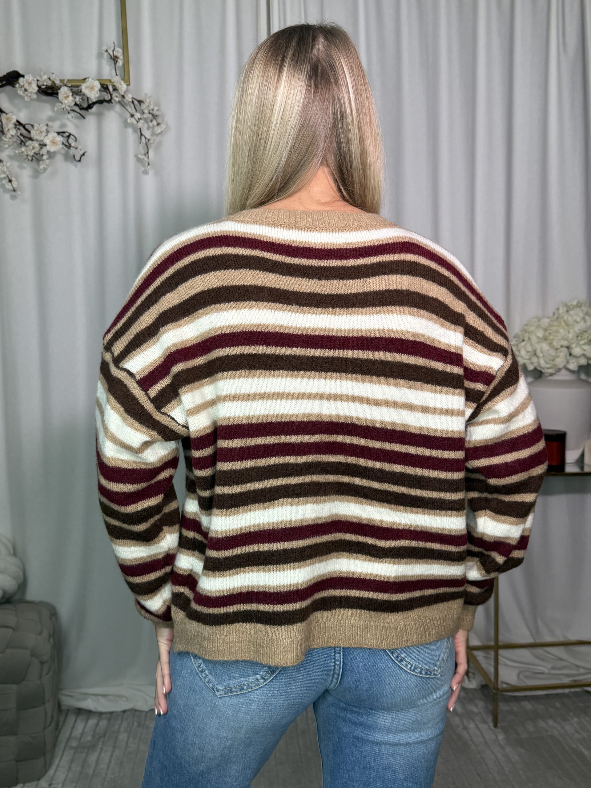 Sweter Dilvi Brown Bordo - obrazek 2