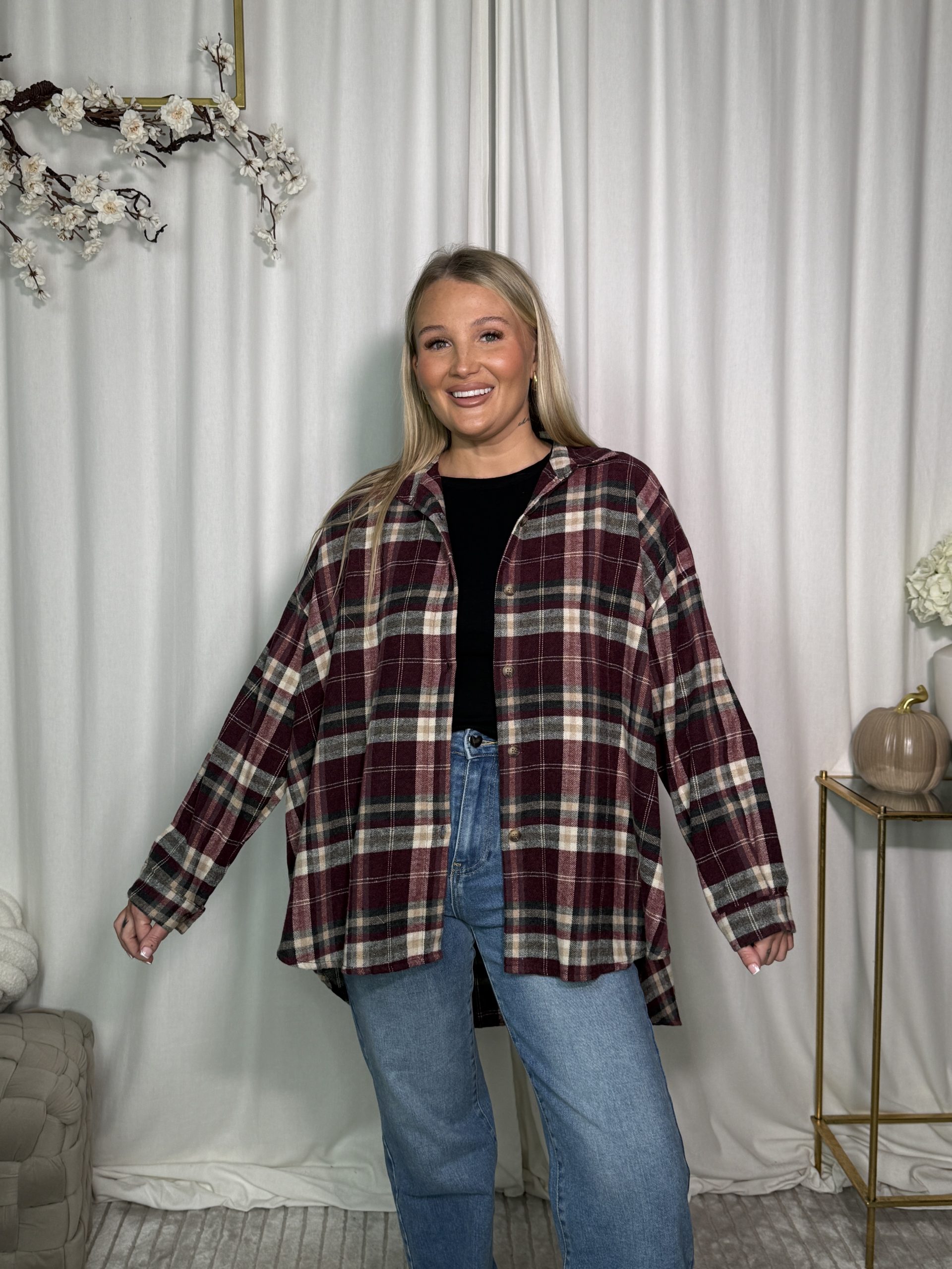 Koszula Suella Bordo - obrazek 2