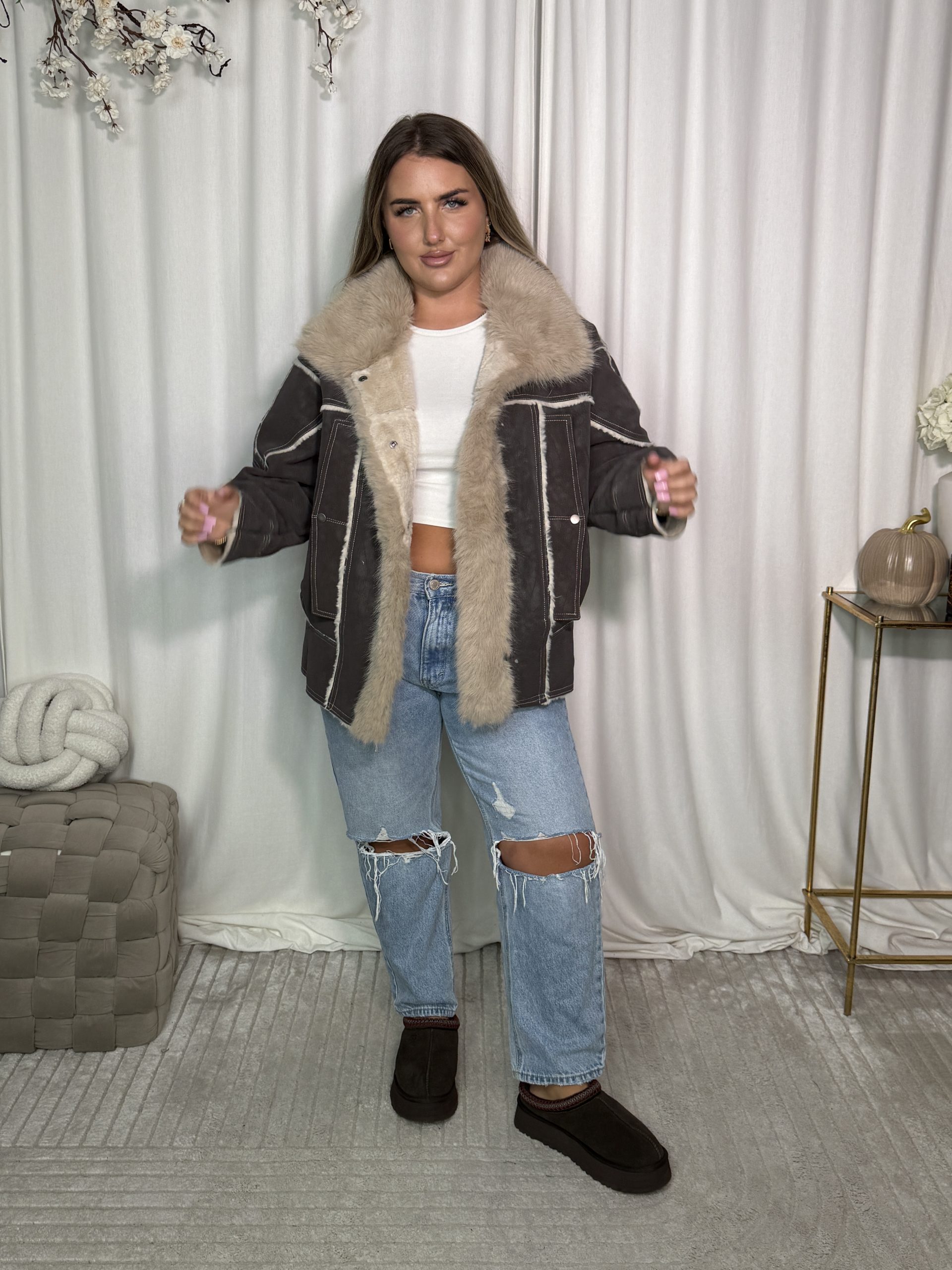 Kurtka Lossy Taupe - obrazek 10