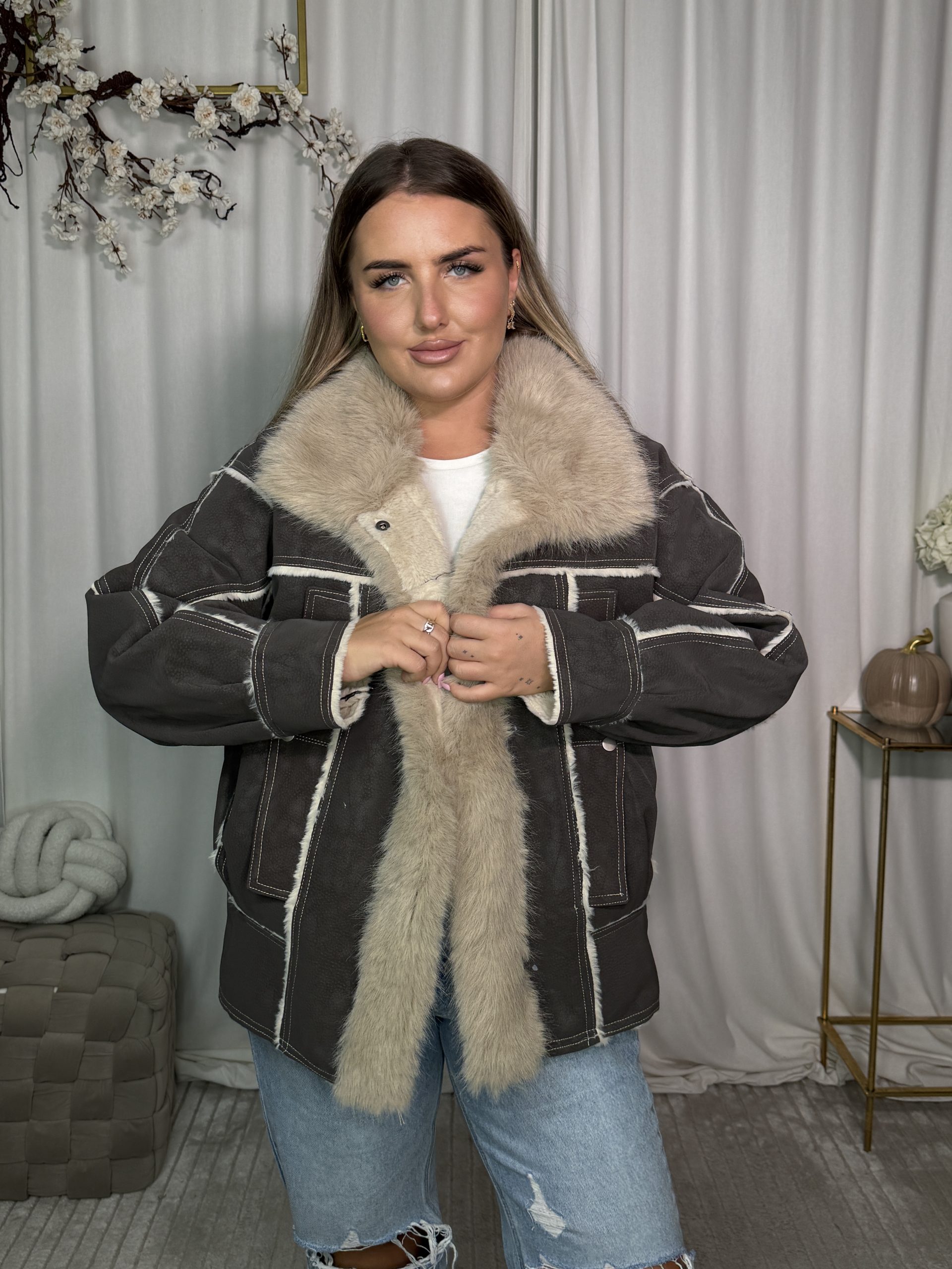 Kurtka Lossy Taupe - obrazek 7