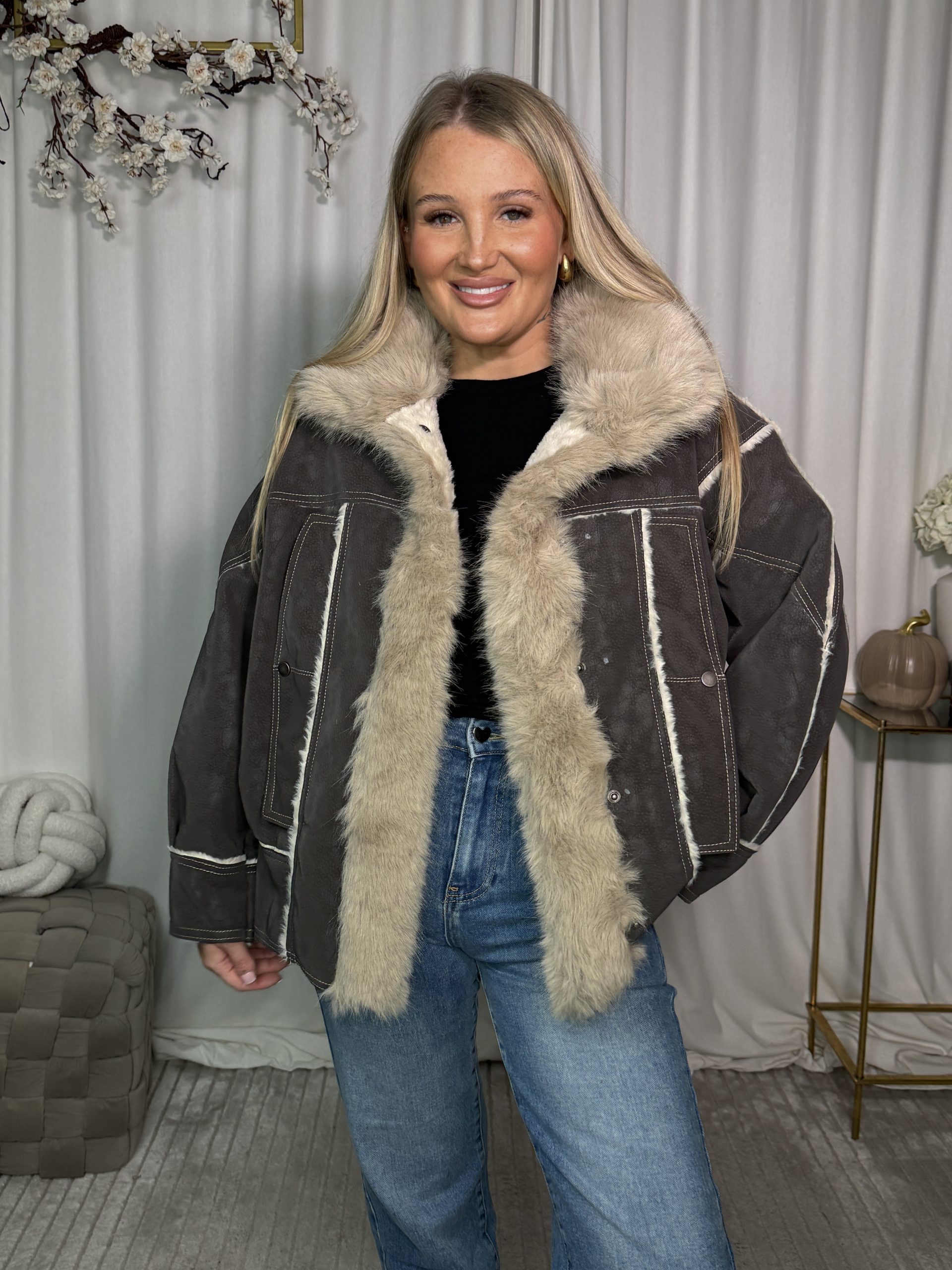 Kurtka Lossy Taupe - obrazek 2