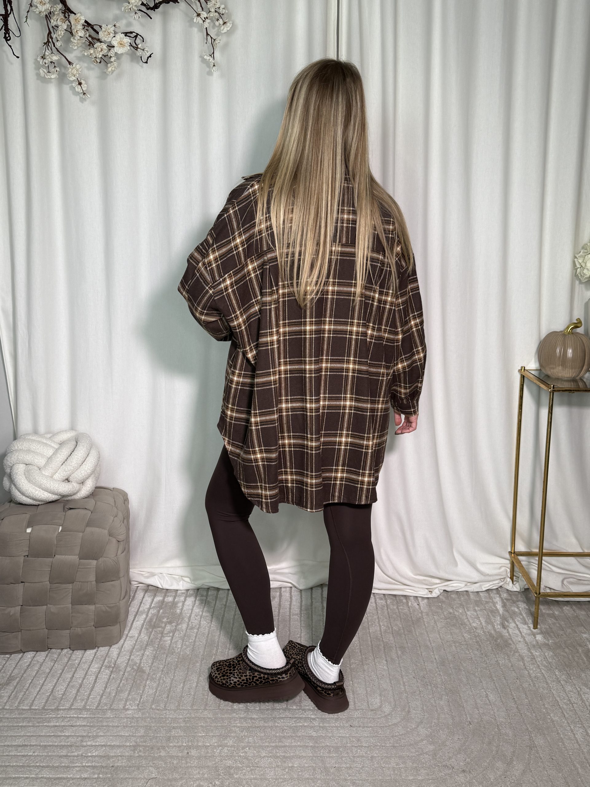 Koszula Suella Dark Brown - obrazek 3