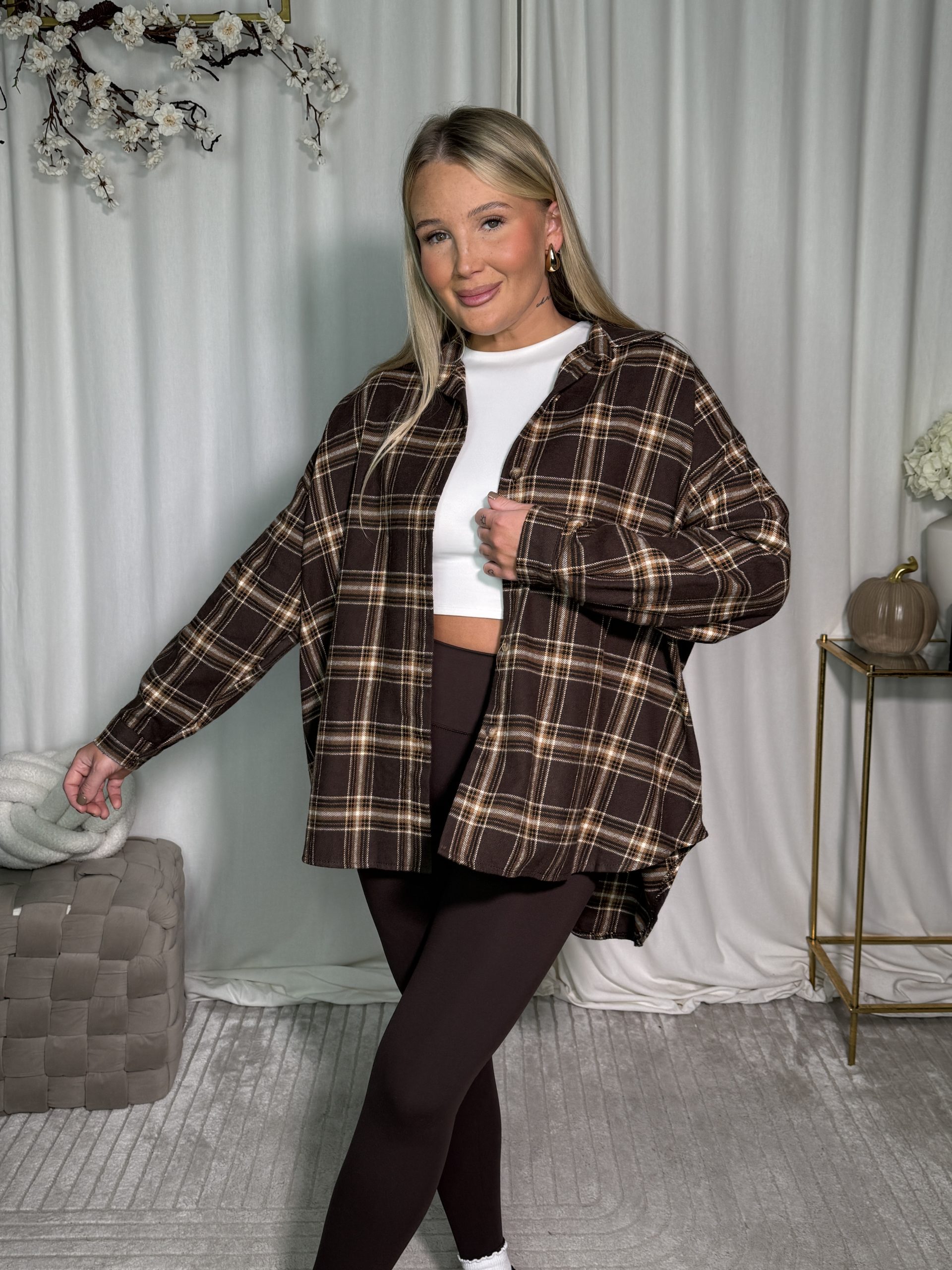 Koszula Suella Dark Brown