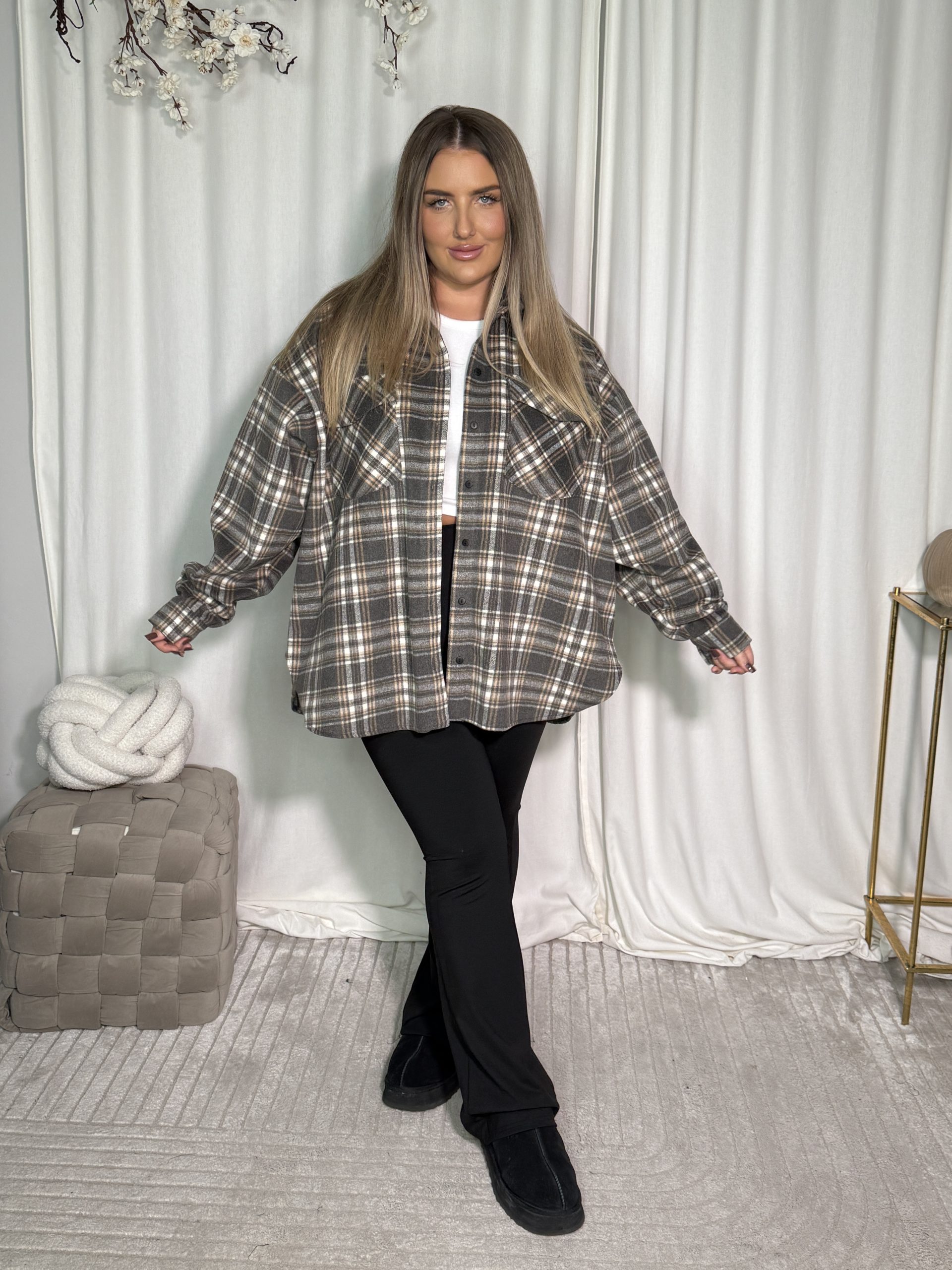 Koszula Erita Grey - obrazek 2