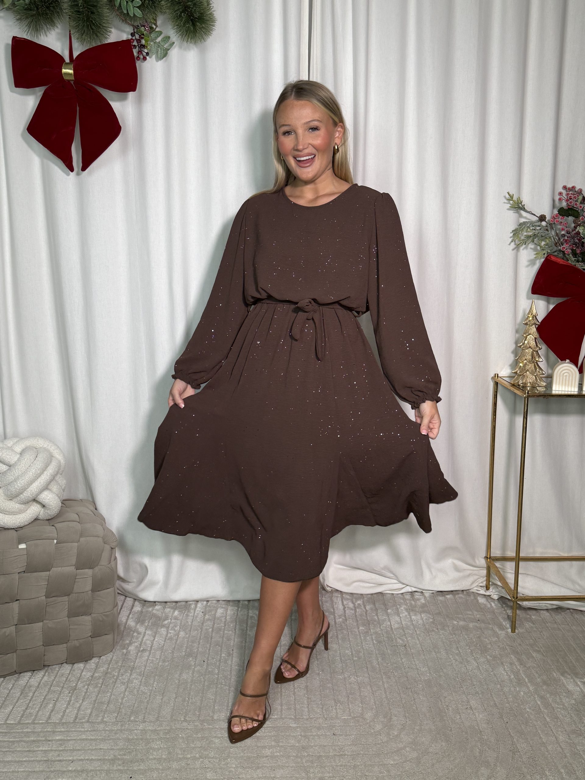 Sukienka Suzan Choco Shine - obrazek 2