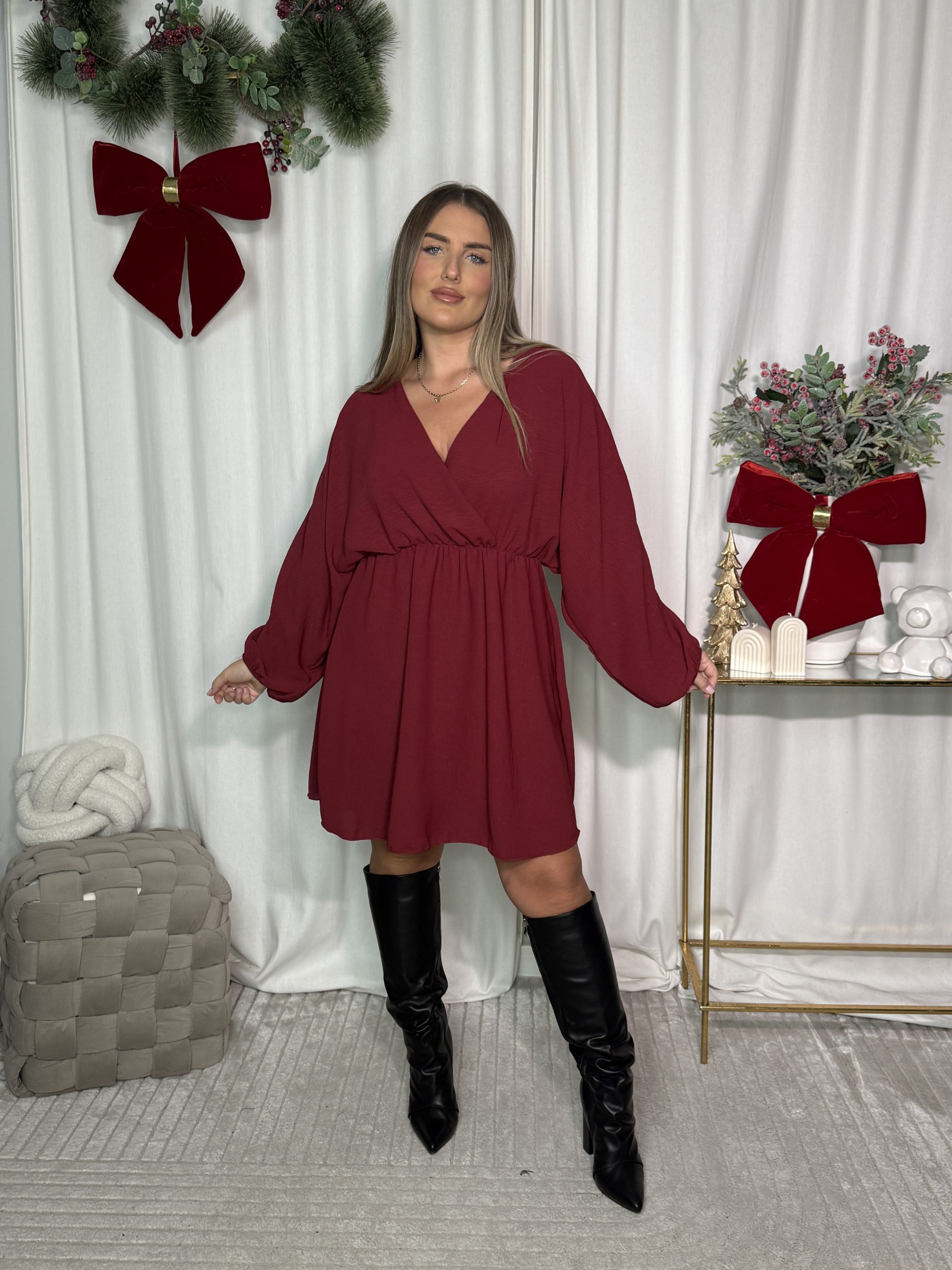 Sukienka Miranova Bordo - obrazek 2